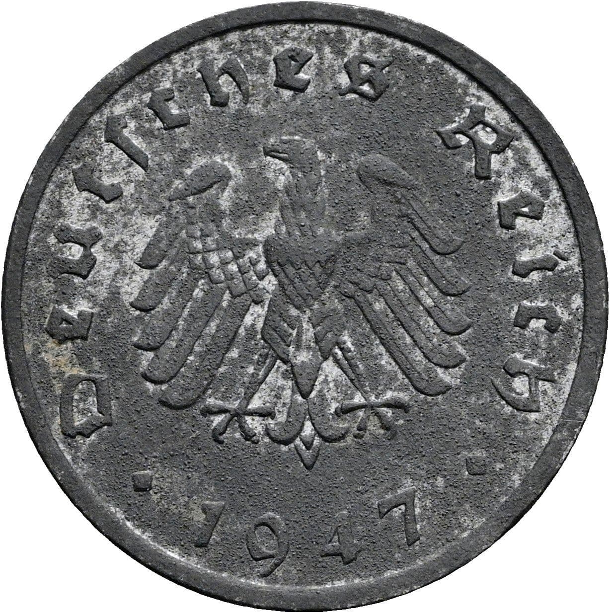 10 Reichspfennig 1947 F – Rückseite