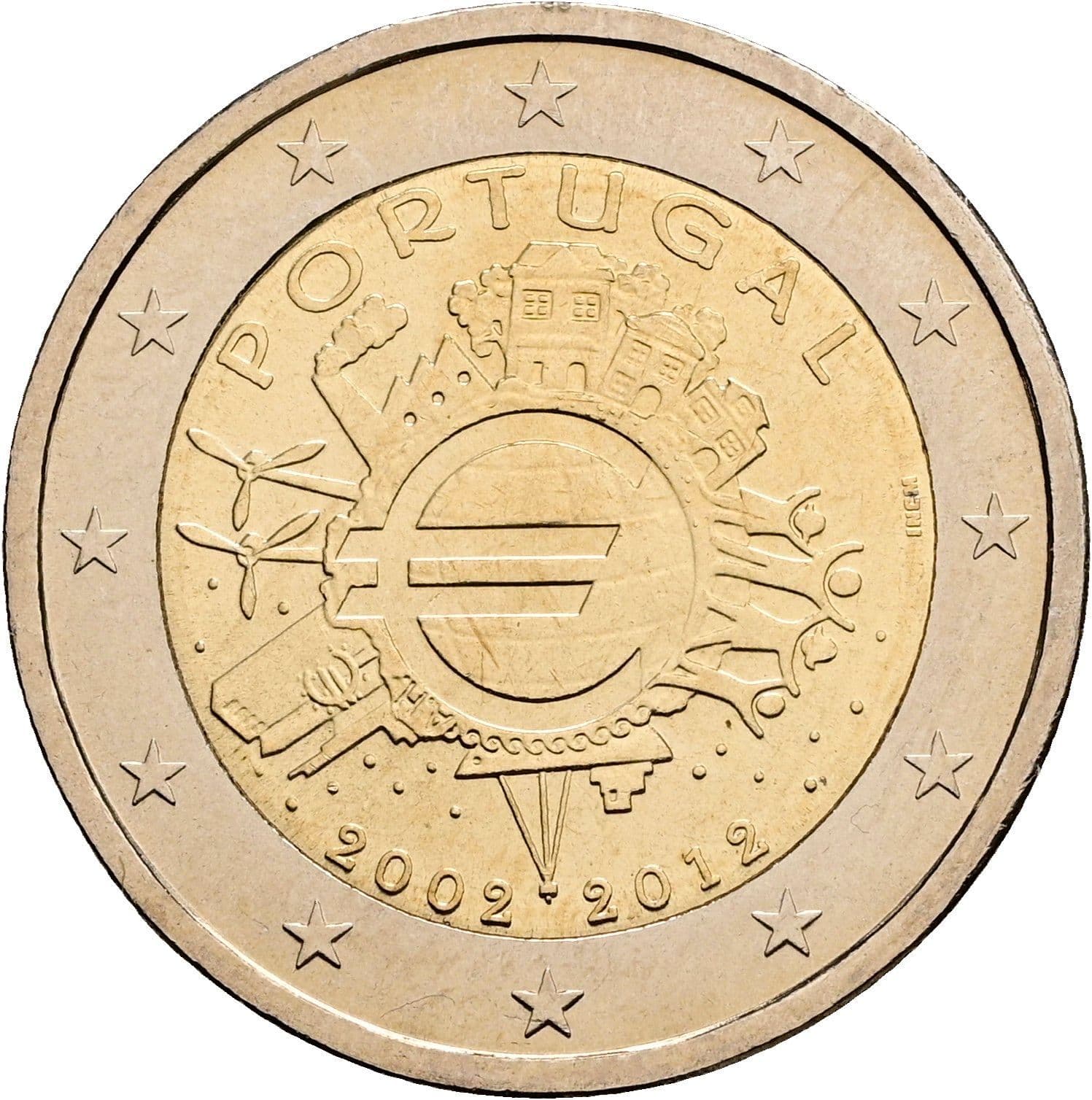 2 Euro 2012 – Rückseite