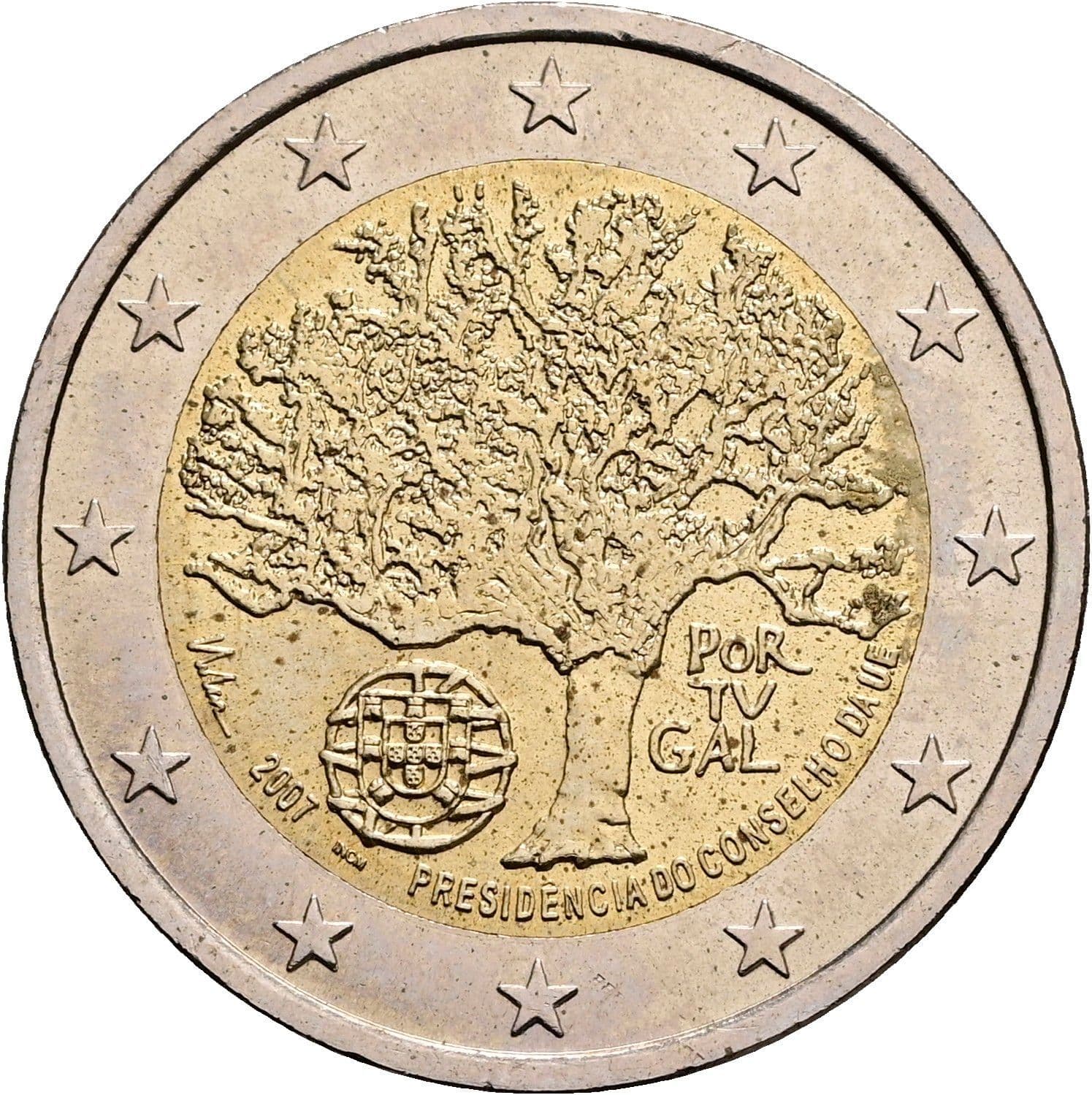 2 Euro 2007 – Rückseite