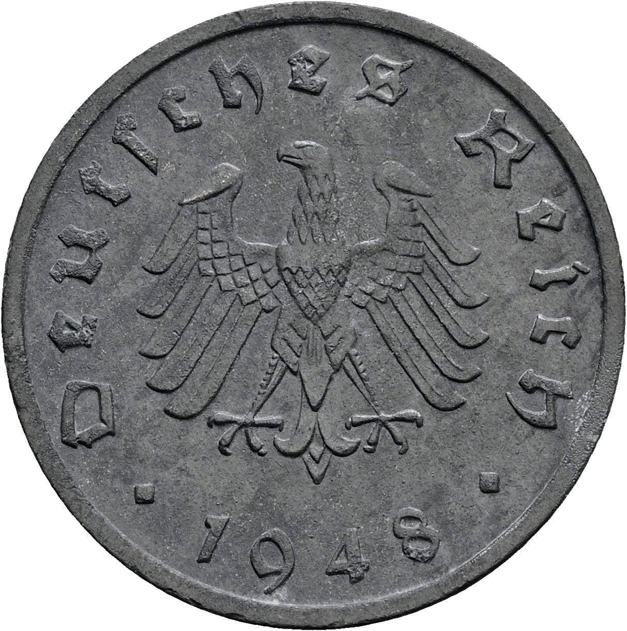 10 Reichspfennig 1948 F – Rückseite