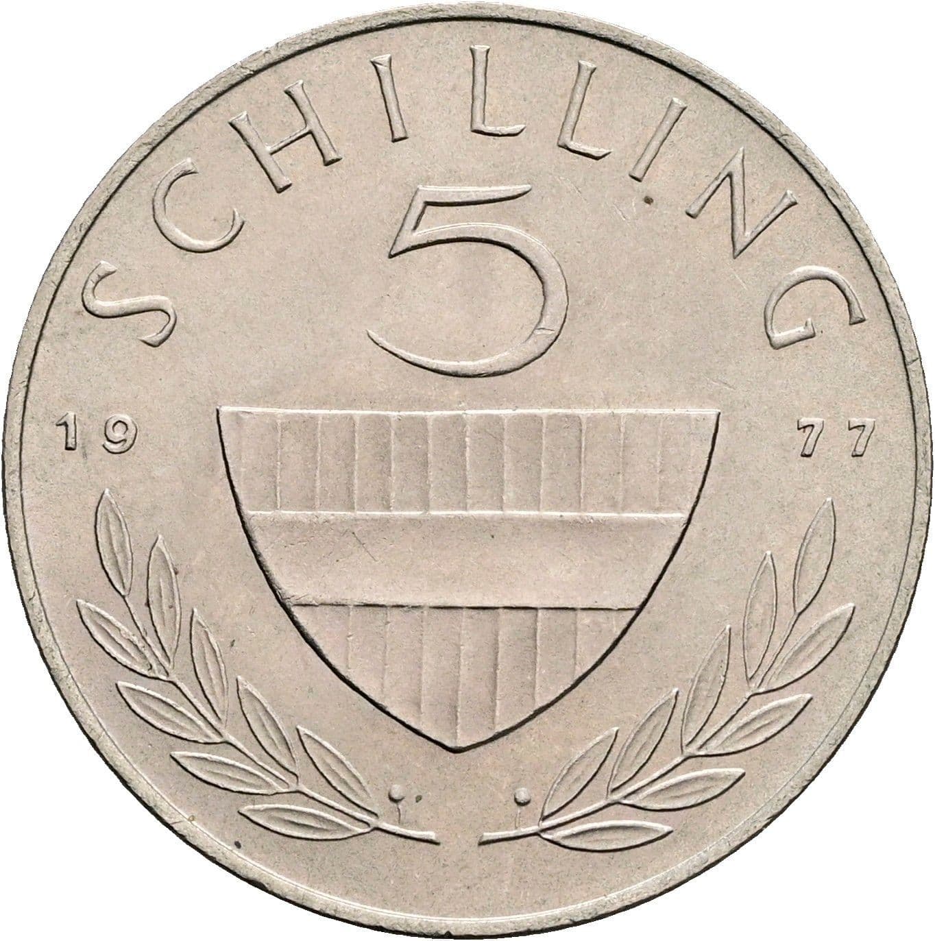 5 Schilling 1977 – Vorderseite