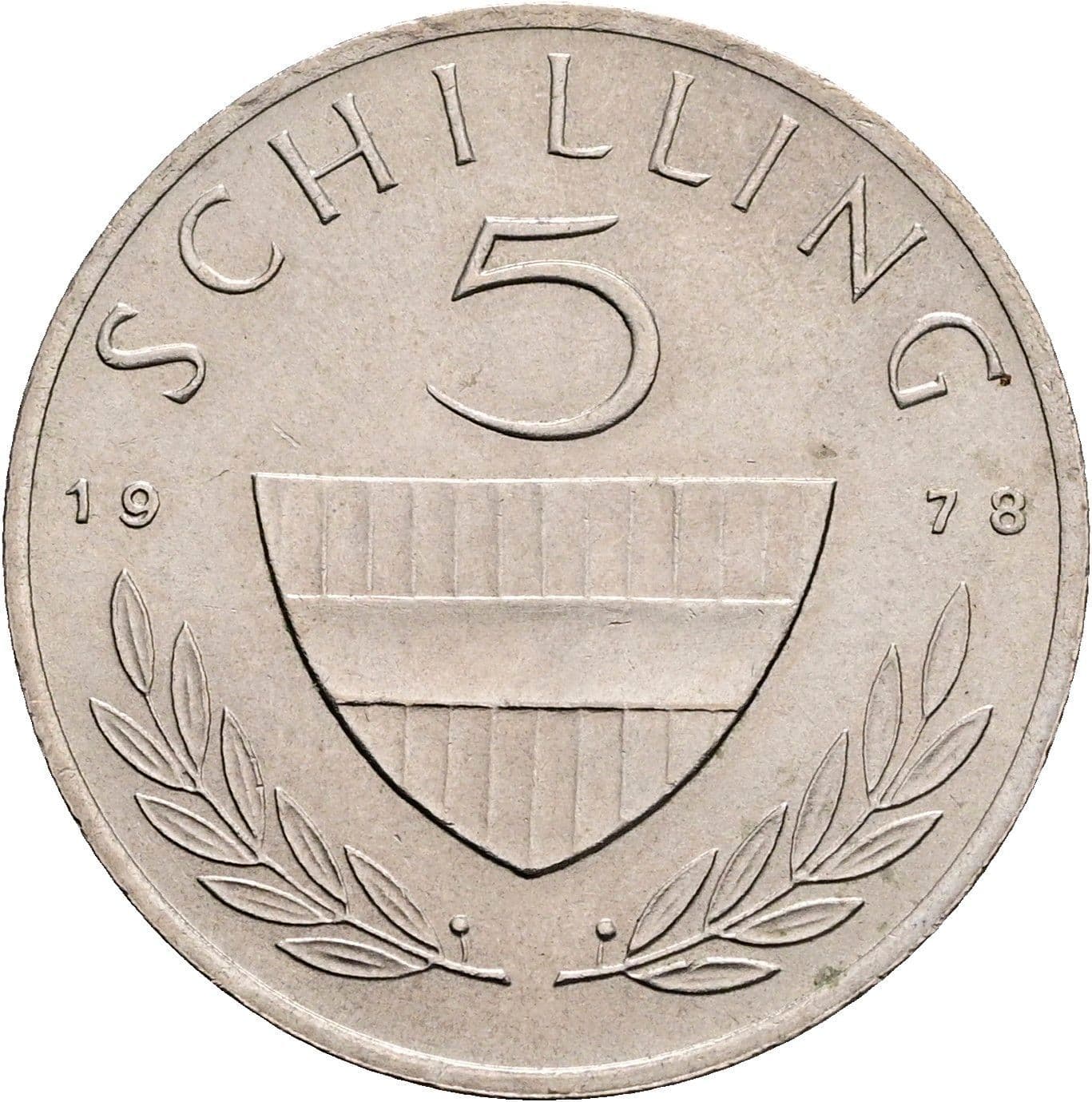 5 Schilling 1978 – Vorderseite