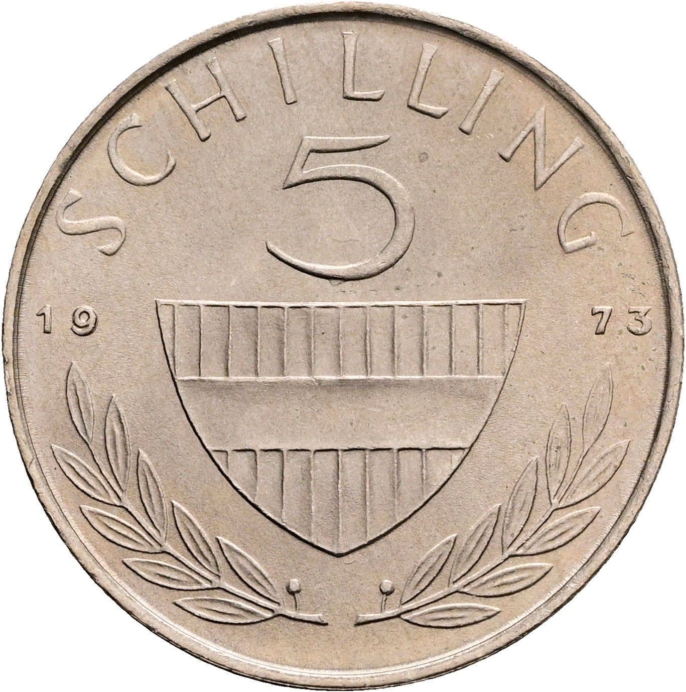 5 Schilling 1973 – Vorderseite