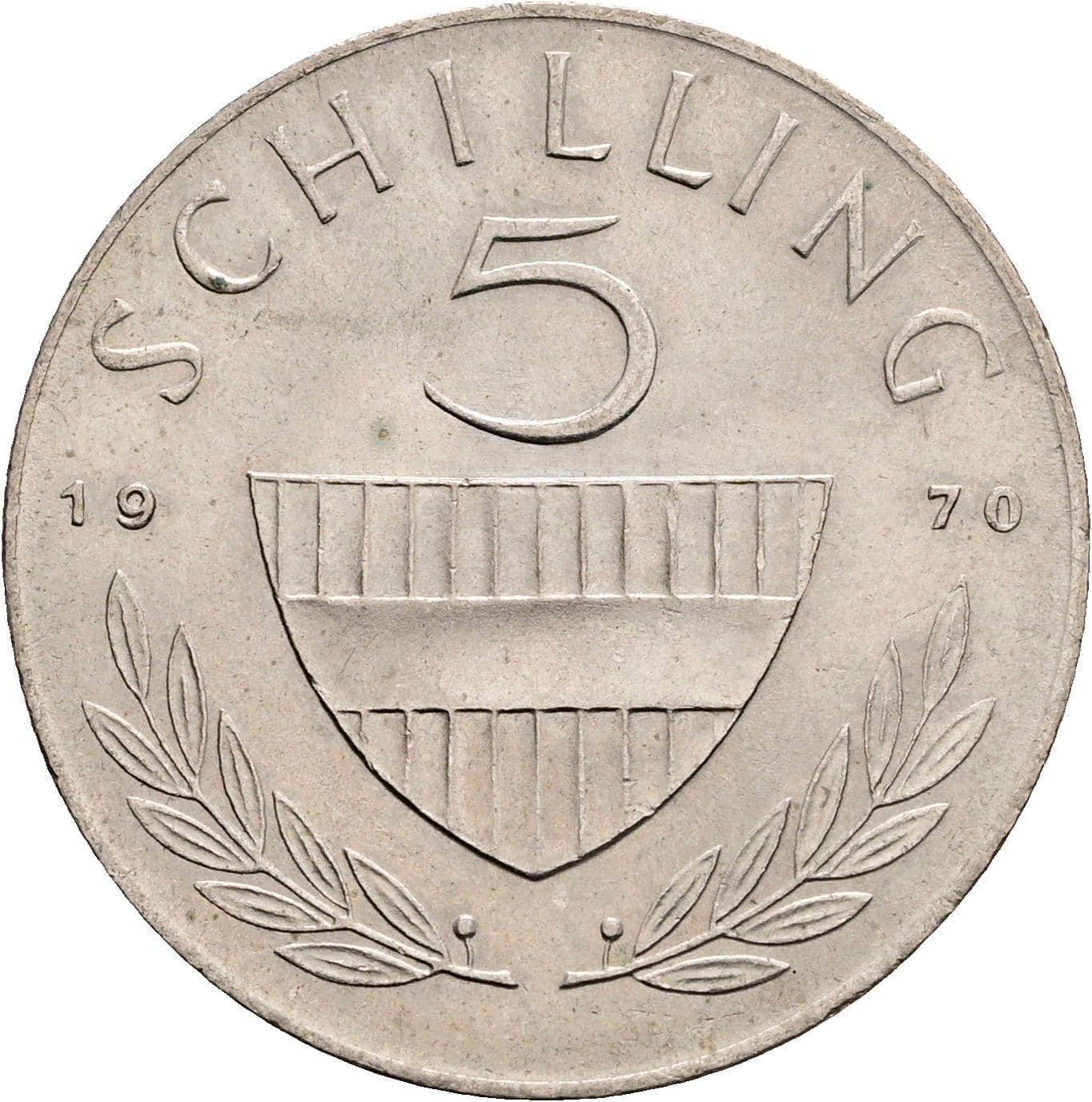 5 Schilling 1970 – Vorderseite