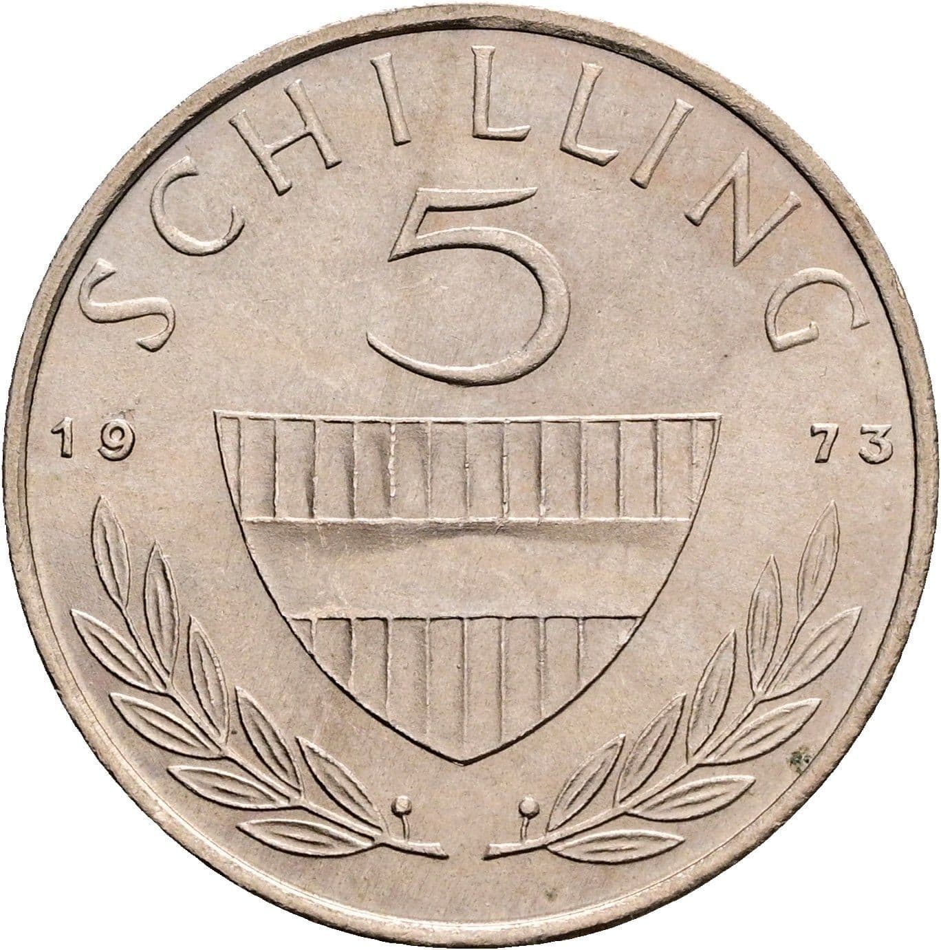 5 Schilling 1973 – Vorderseite