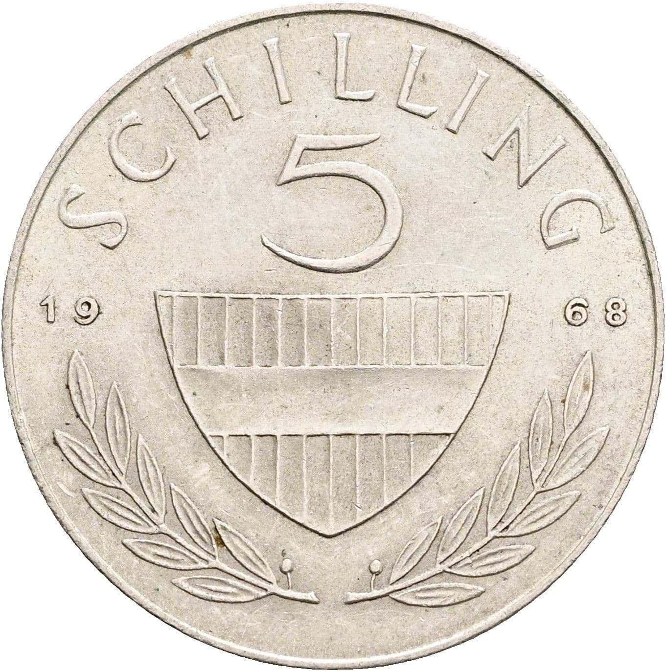 5 Schilling 1968 – Vorderseite