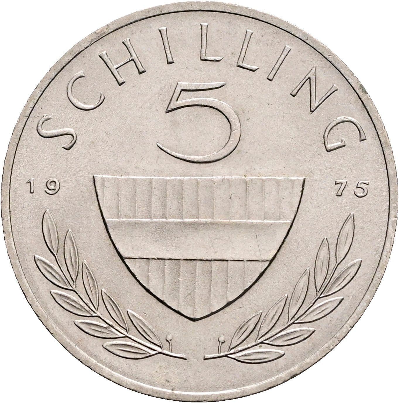 5 Schilling 1975 – Vorderseite