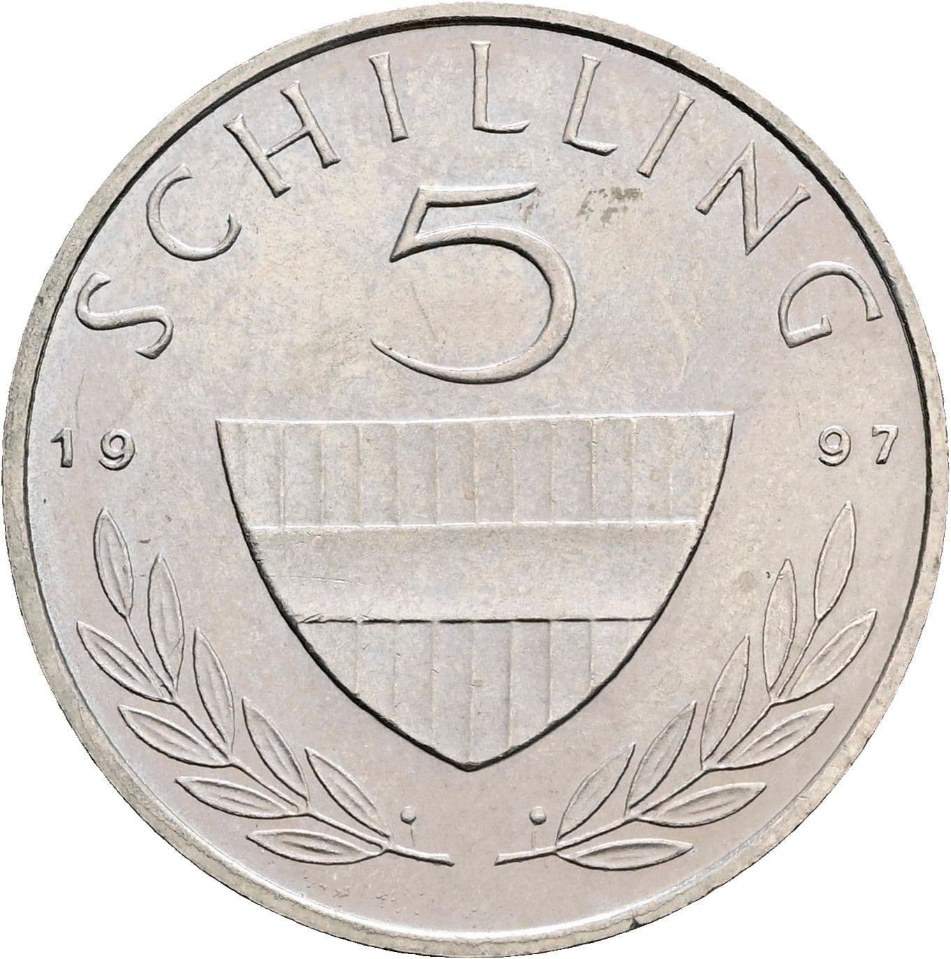 5 Schilling 1997 – Vorderseite
