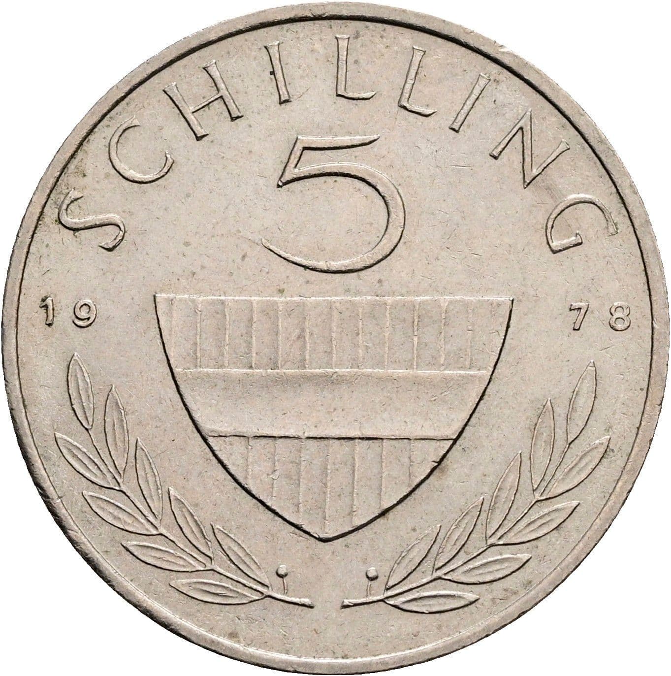 5 Schilling 1978 – Vorderseite