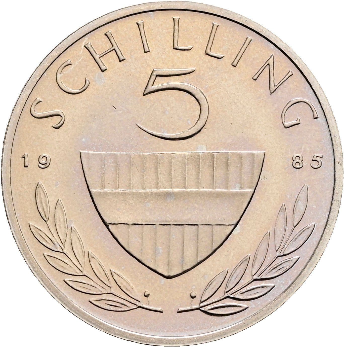 5 Schilling 1985 – Vorderseite