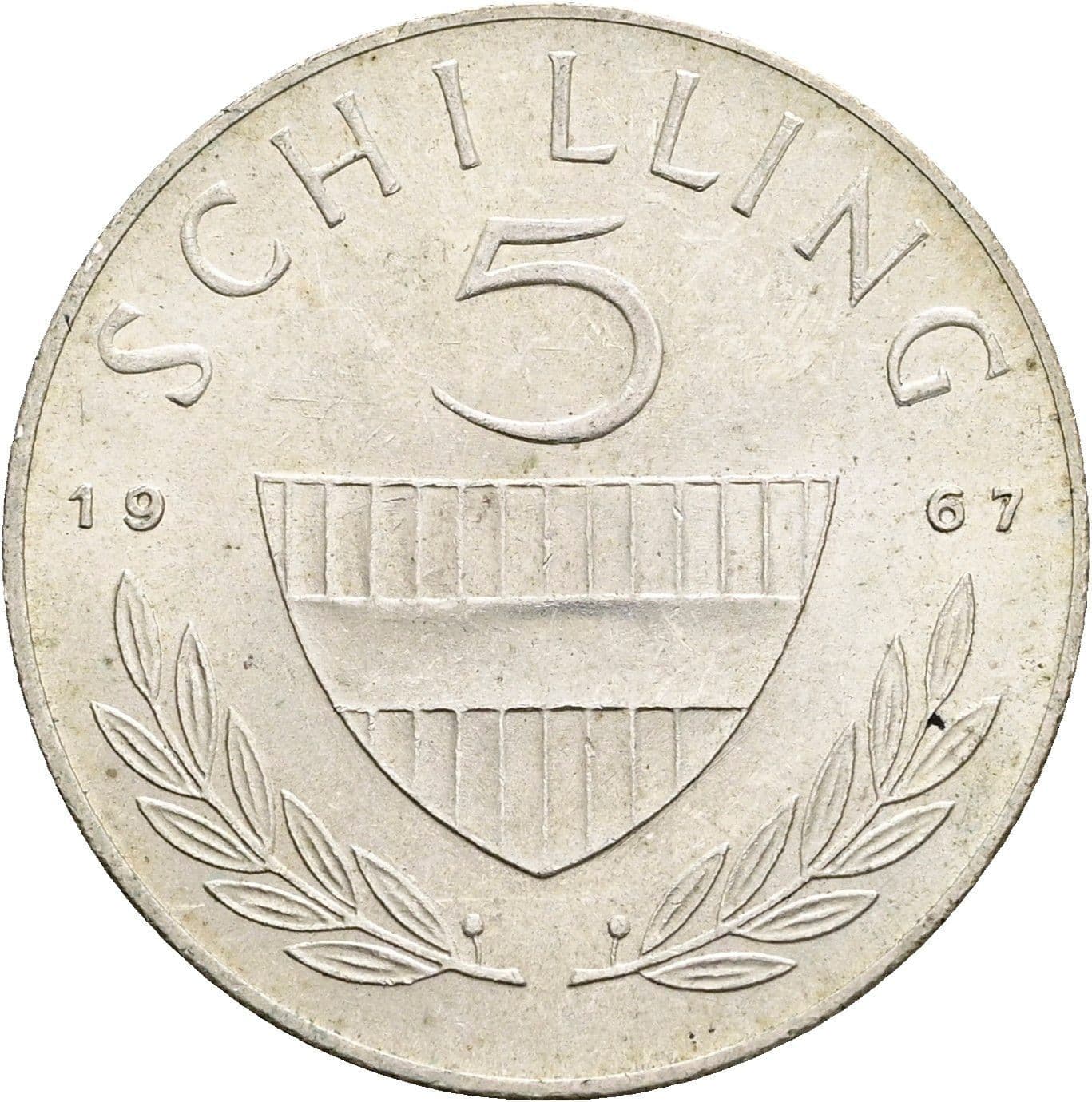 5 Schilling 1967 – Vorderseite