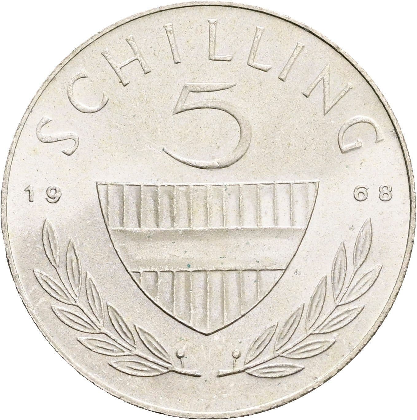 5 Schilling 1968 – Vorderseite