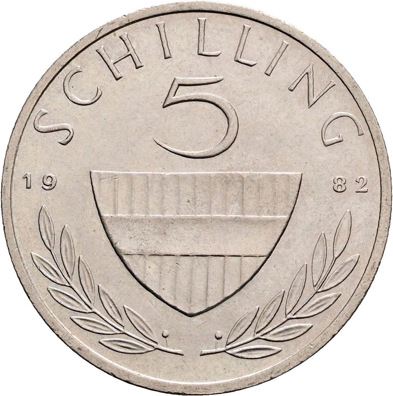 5 Schilling 1982 – Vorderseite