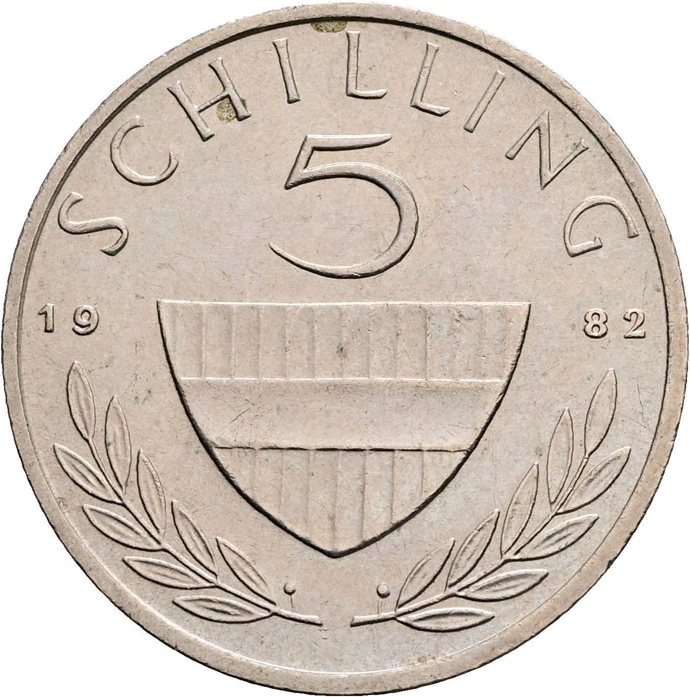 5 Schilling 1982 – Vorderseite