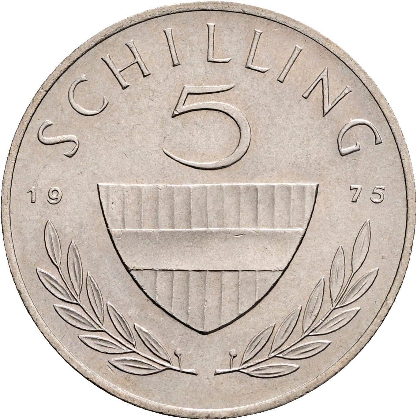 5 Schilling 1975 – Vorderseite