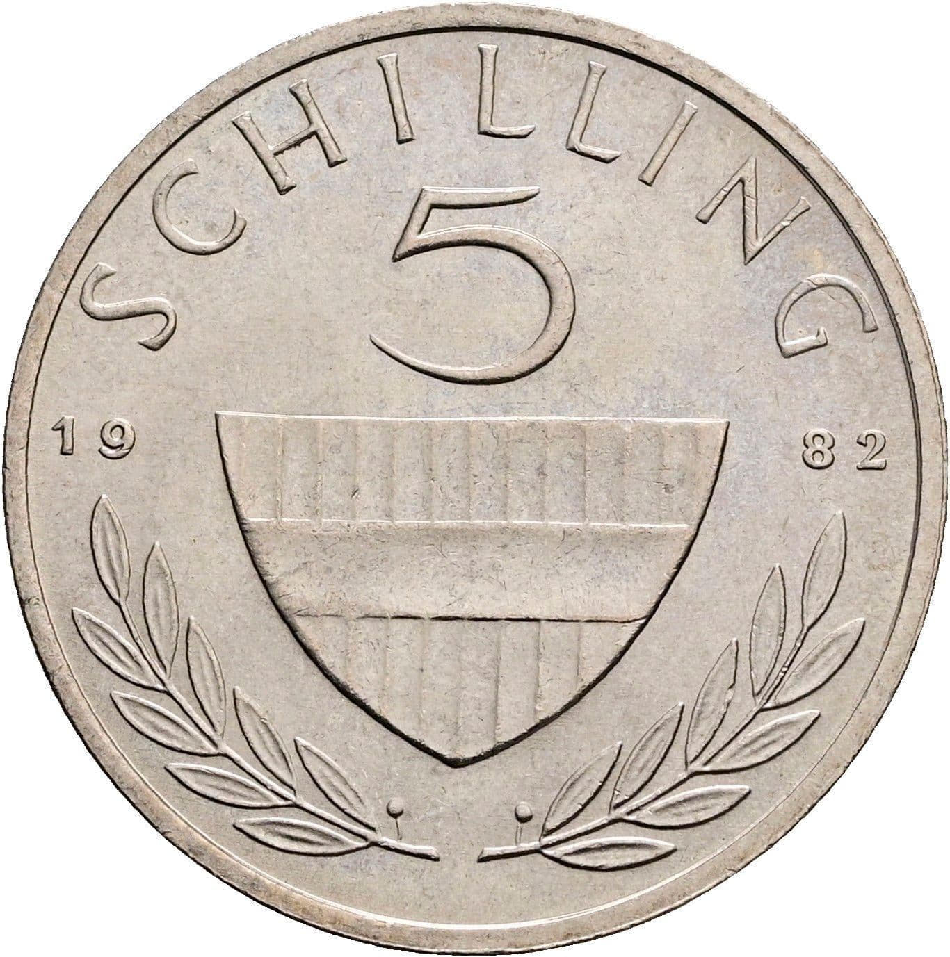 5 Schilling 1982 – Vorderseite