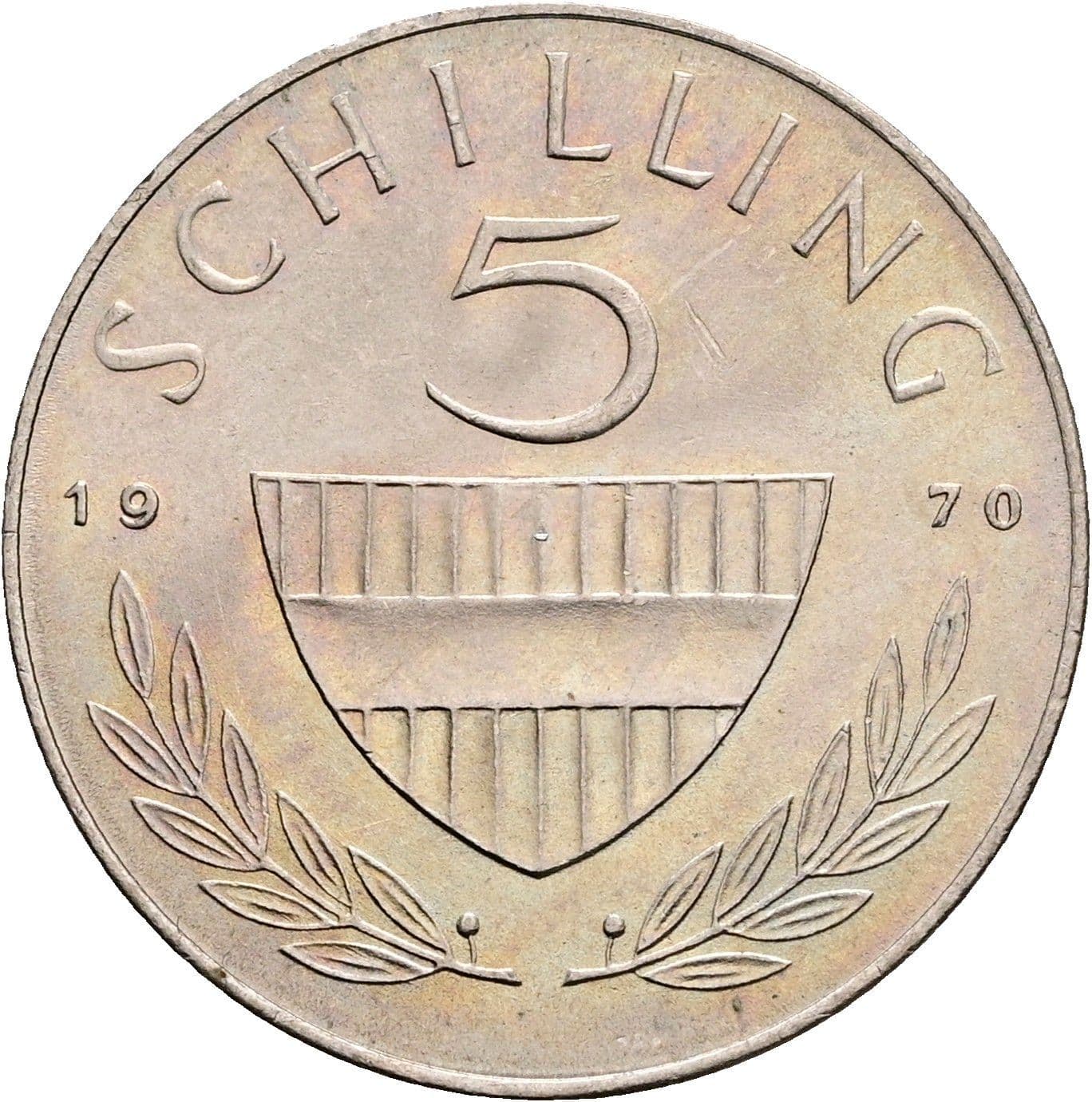 5 Schilling 1970 – Vorderseite