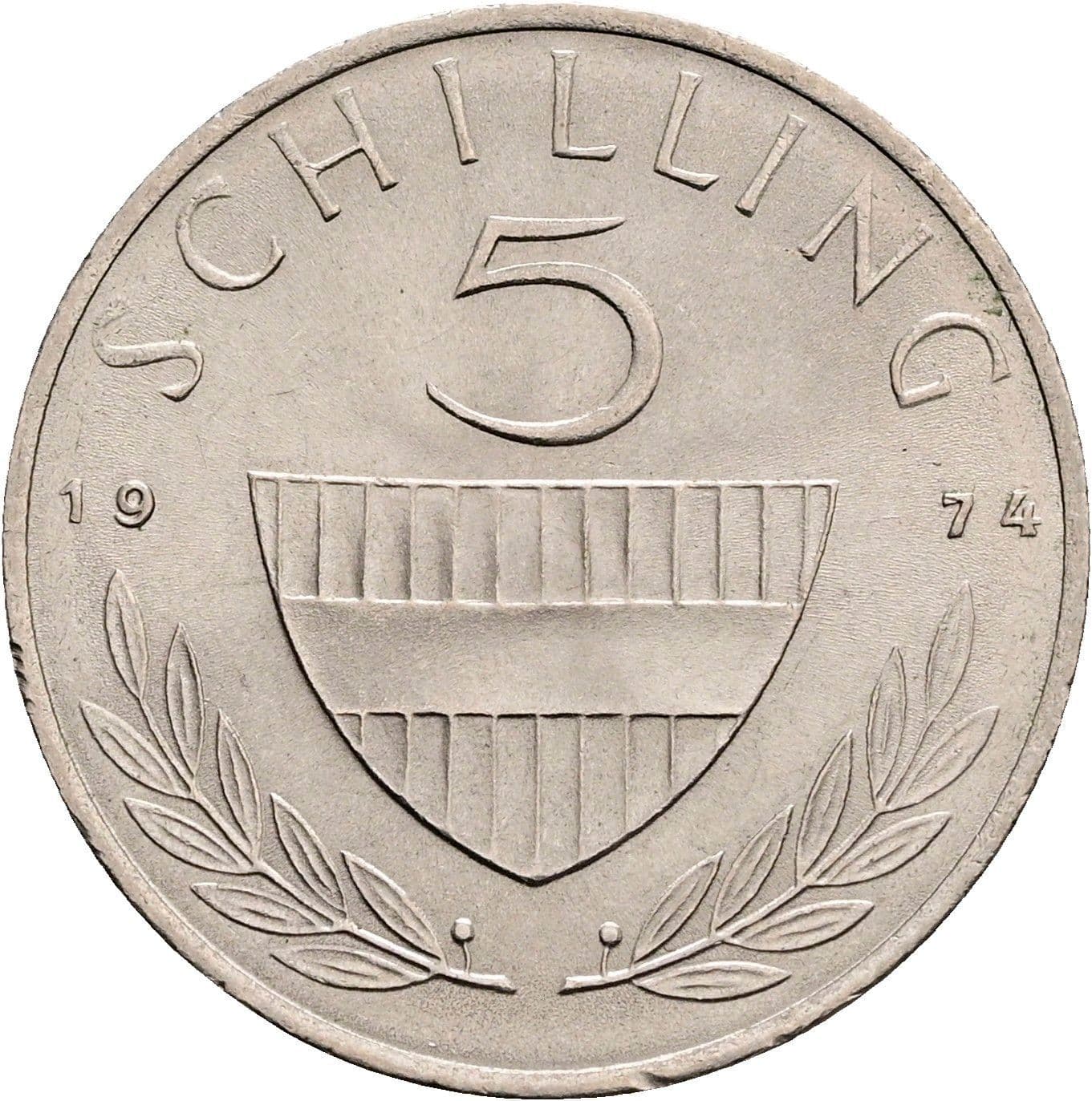 5 Schilling 1974 – Vorderseite