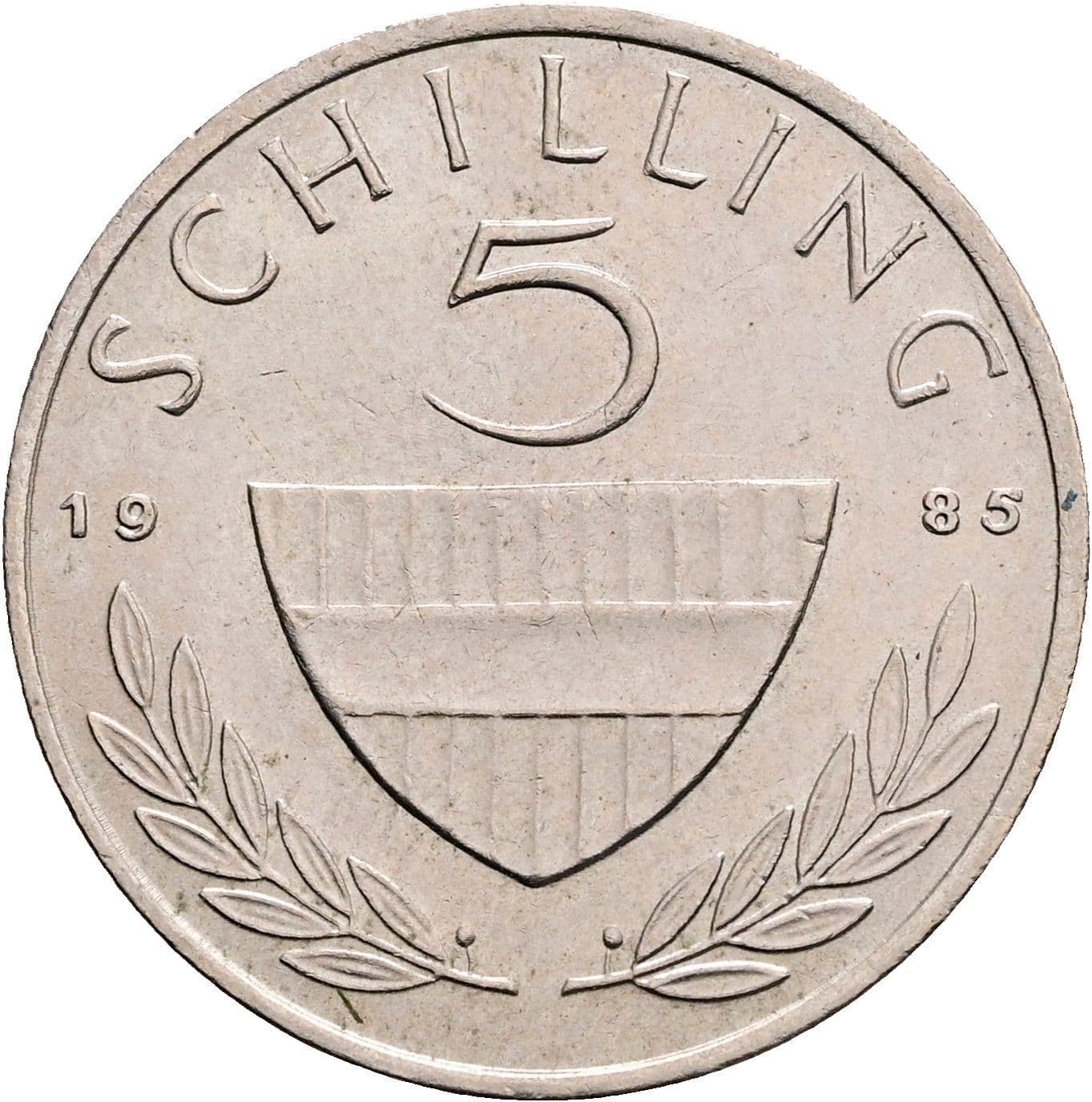5 Schilling 1985 – Vorderseite