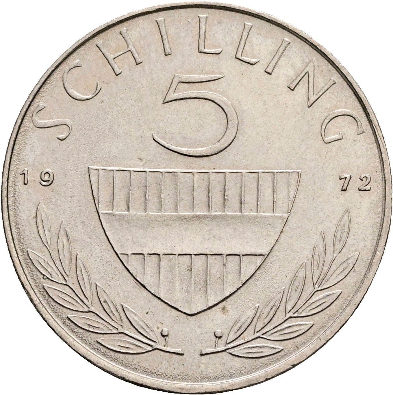 5 Schilling 1972 – Vorderseite