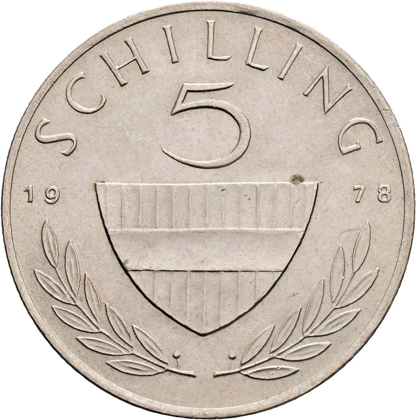 5 Schilling 1978 – Vorderseite