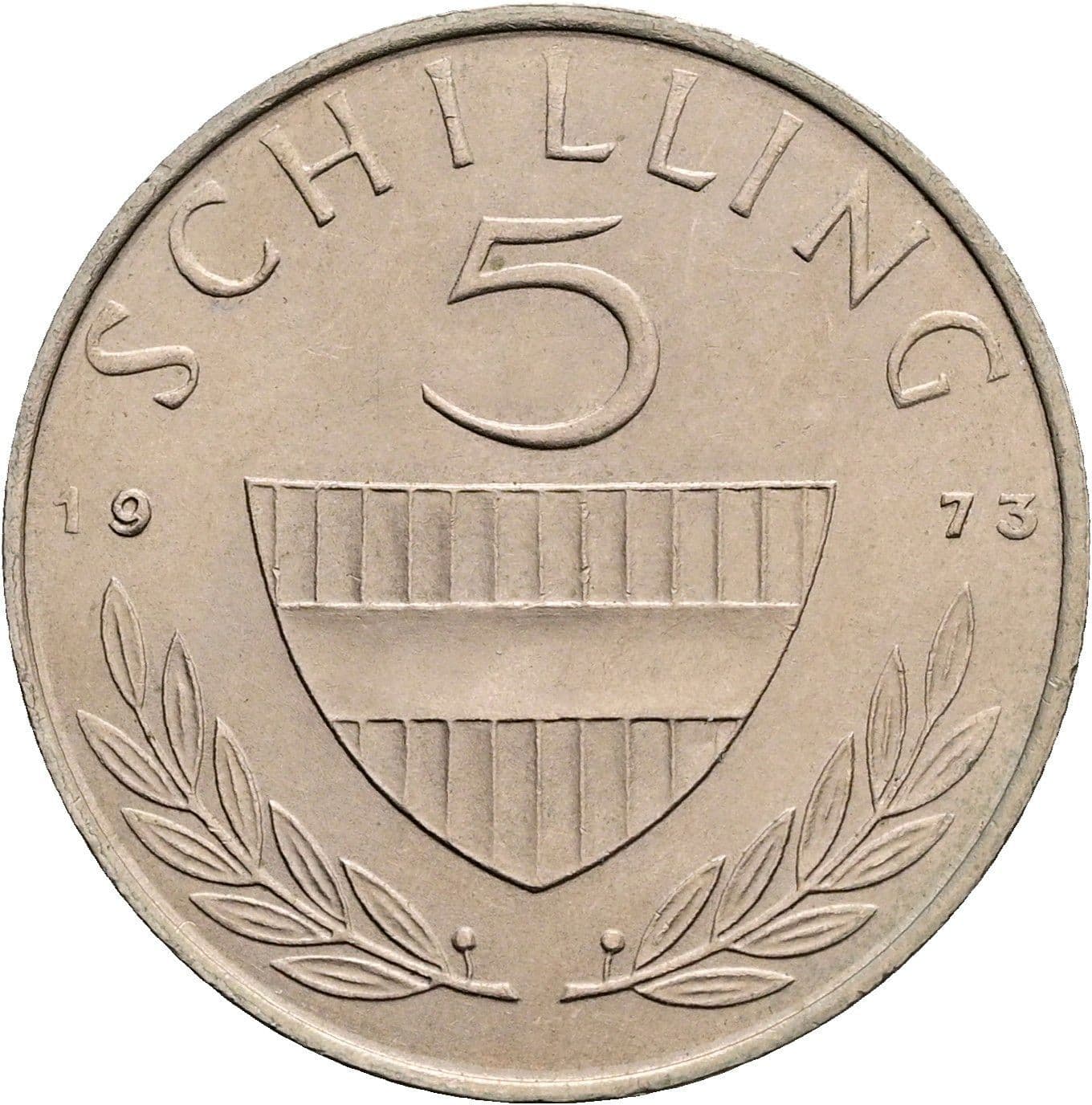 5 Schilling 1973 – Vorderseite