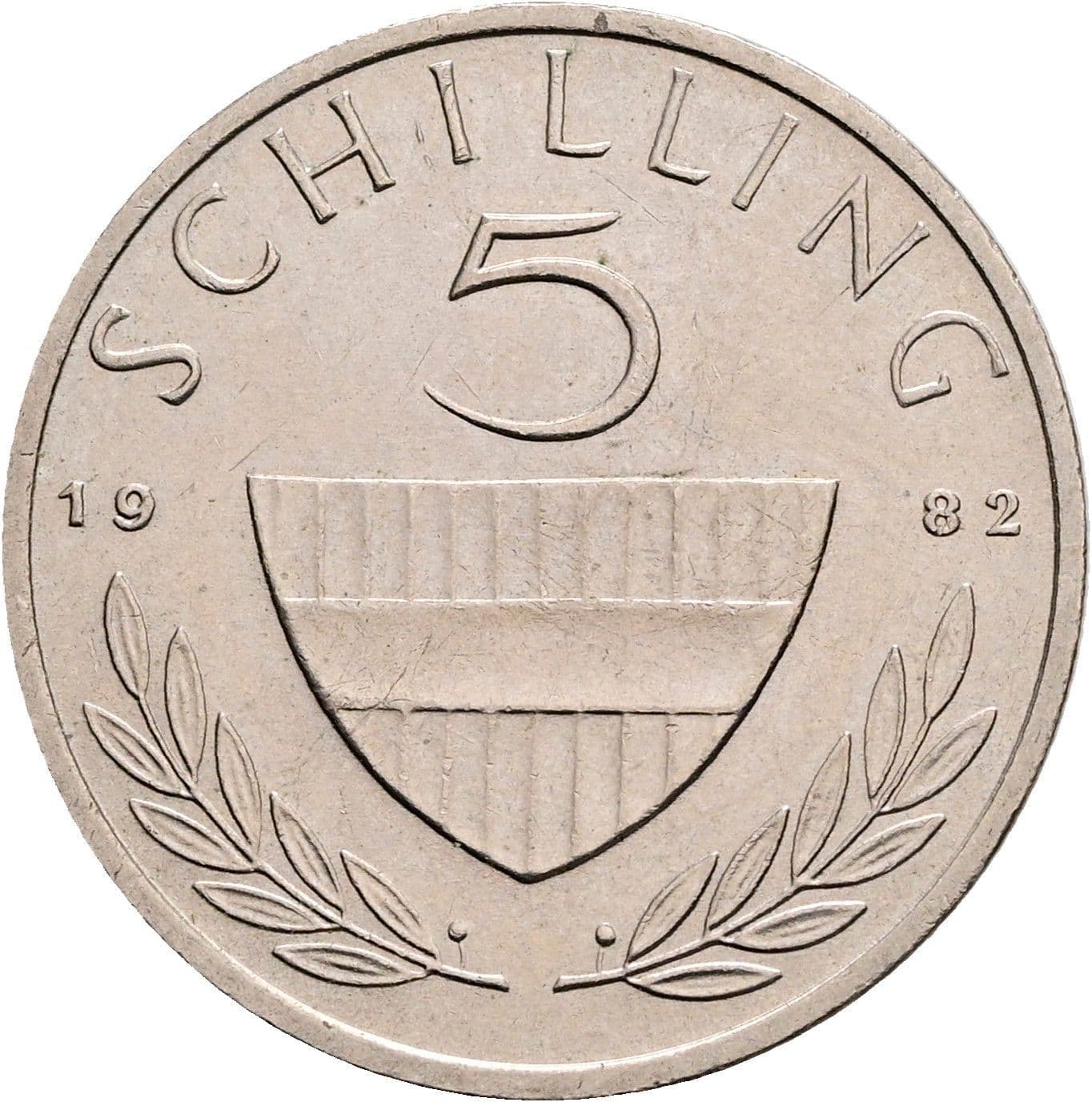 5 Schilling 1982 – Vorderseite