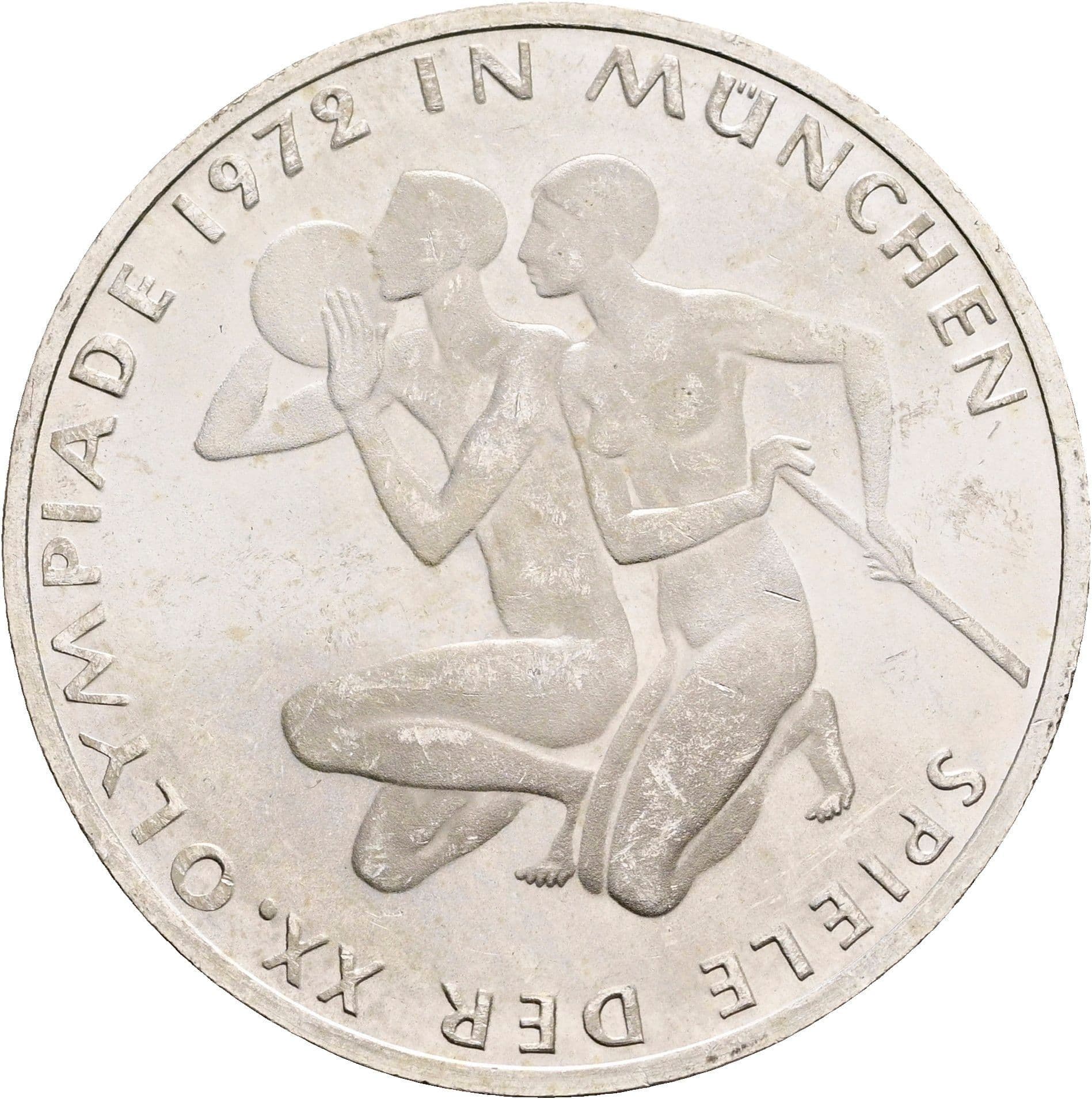 10 Deutsche Mark 1972 F – Vorderseite