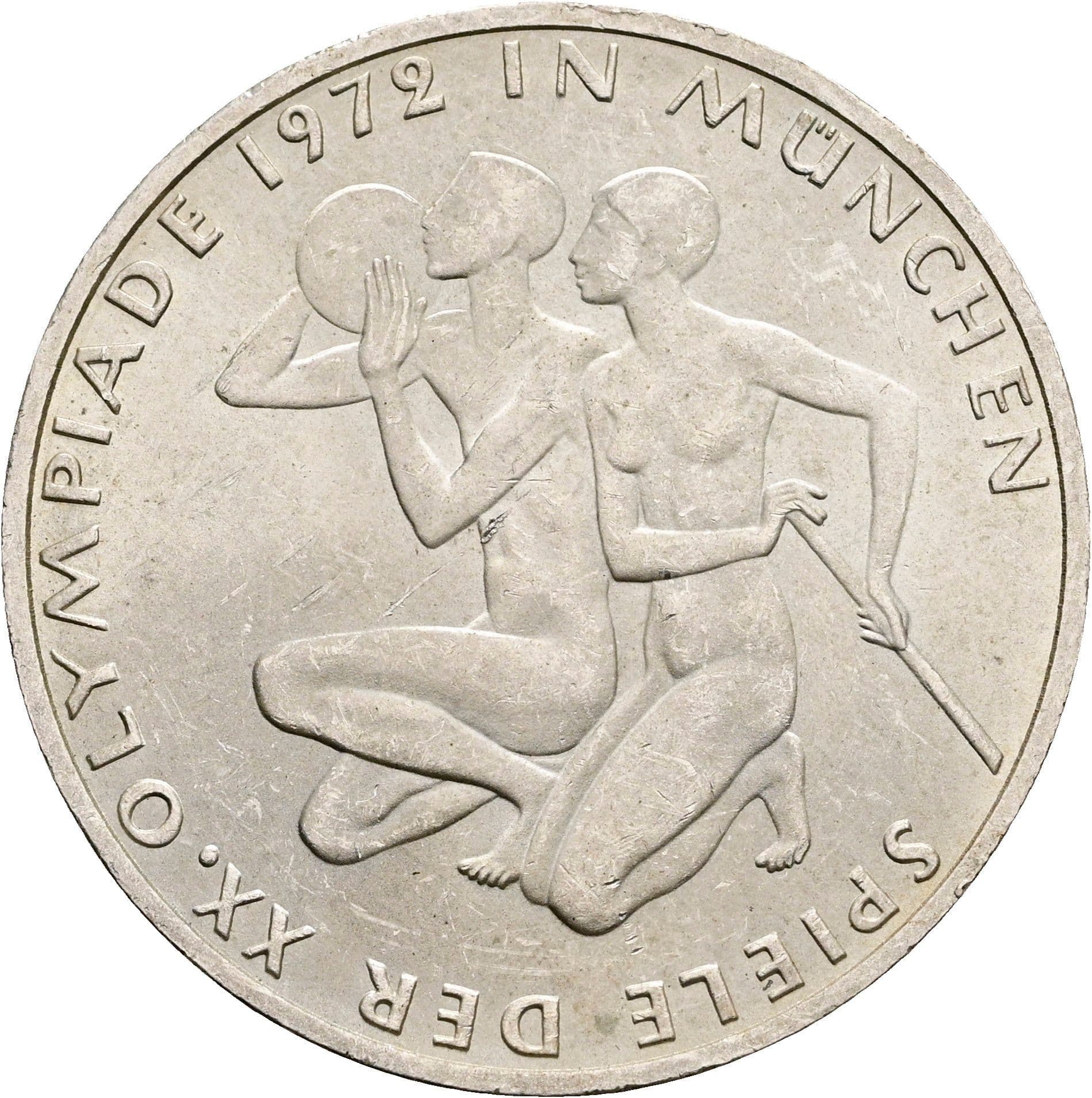 10 Deutsche Mark 1972 J – Vorderseite
