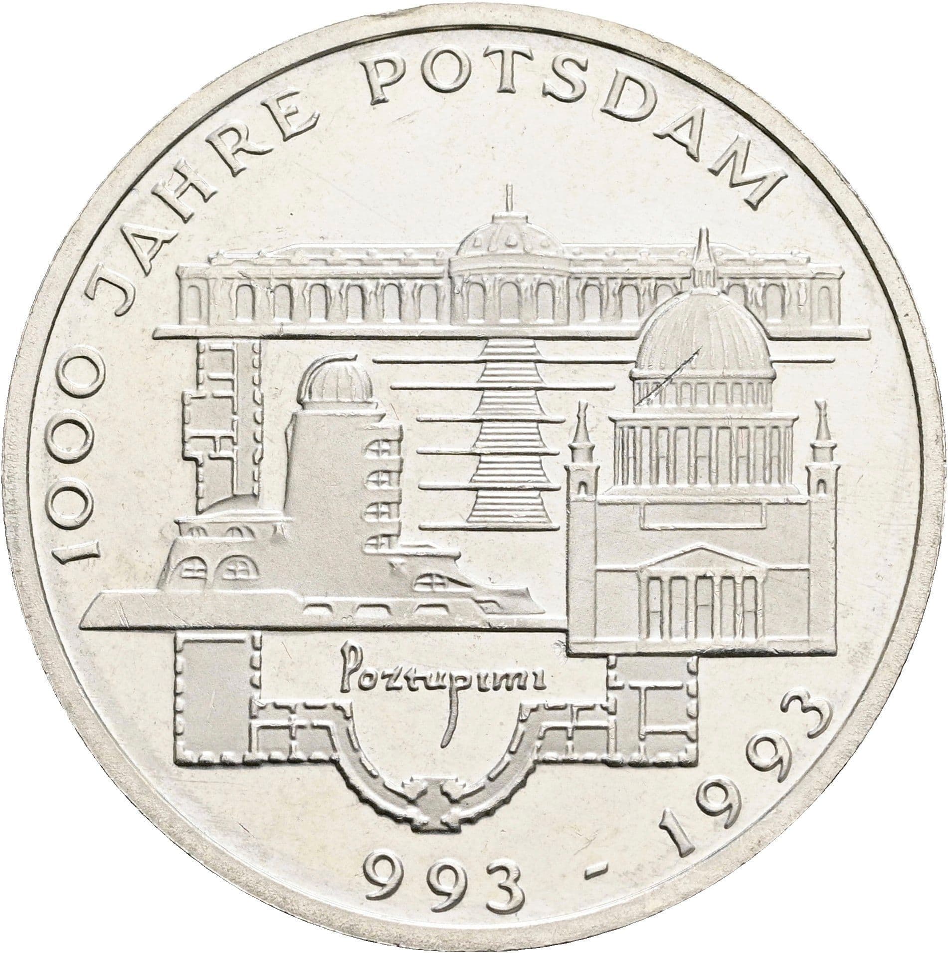 10 Deutsche Mark 1993 F – Vorderseite