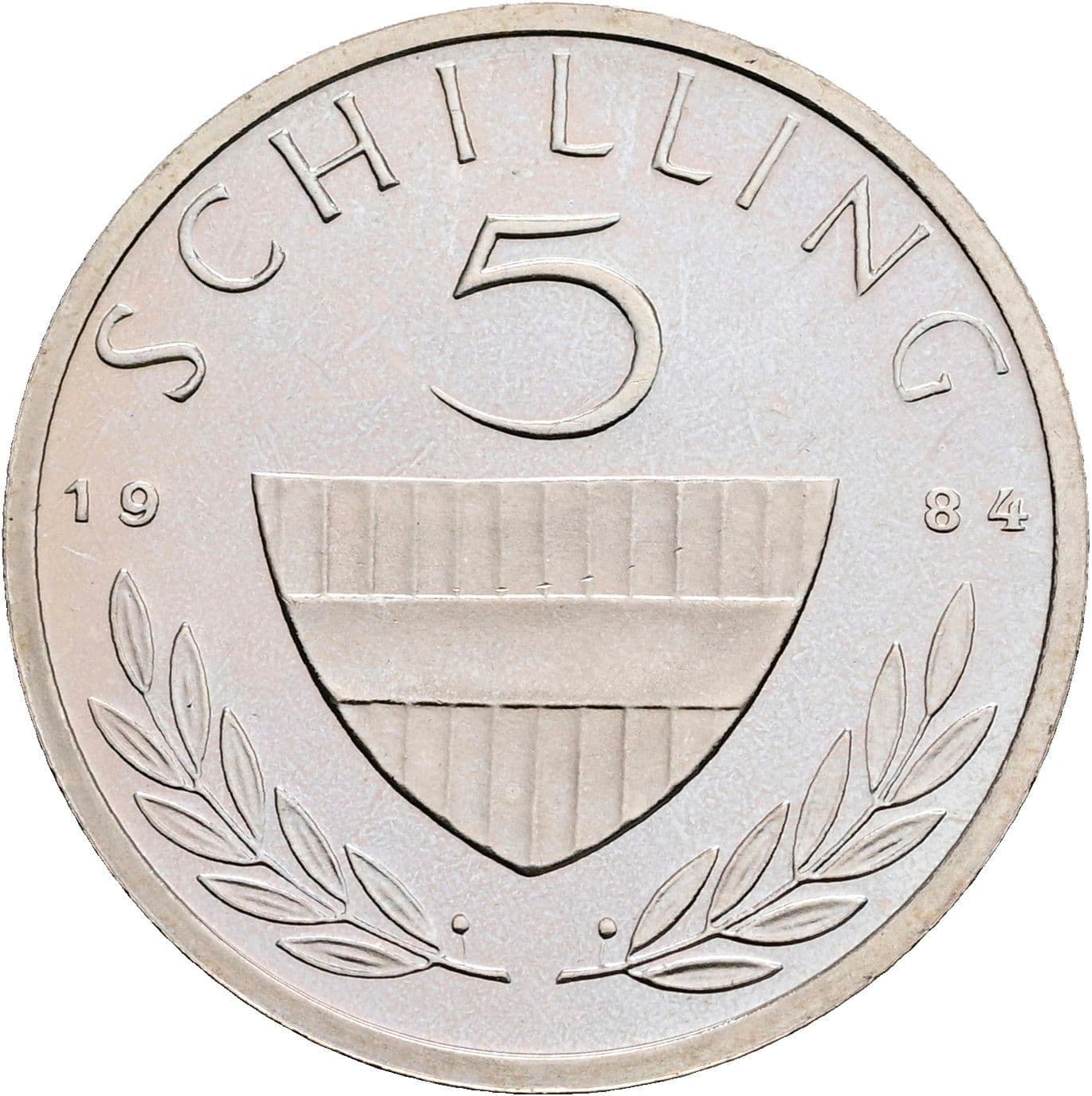5 Schilling 1984 – Vorderseite