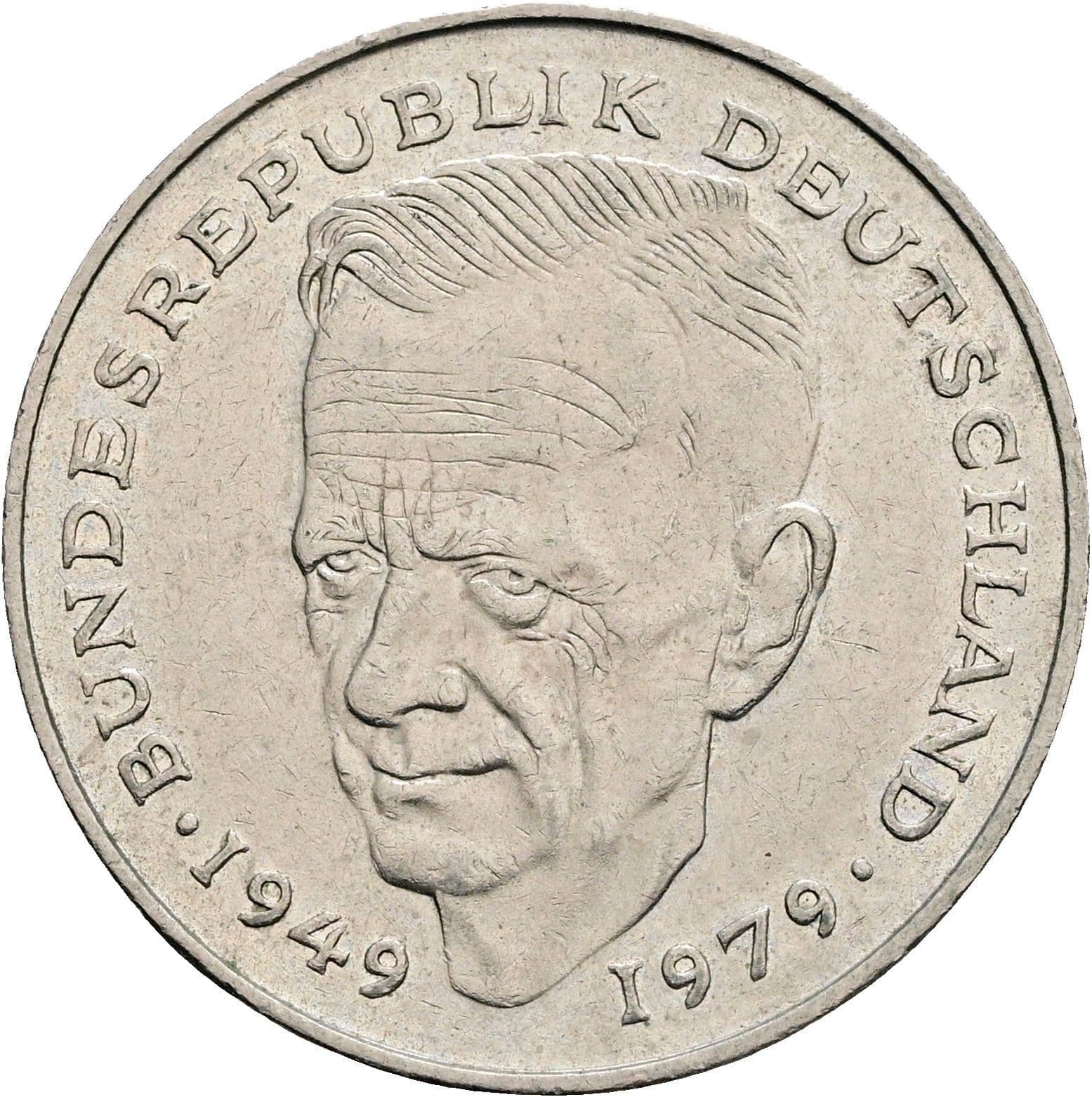 2 Deutsche Mark 1986 D – Vorderseite