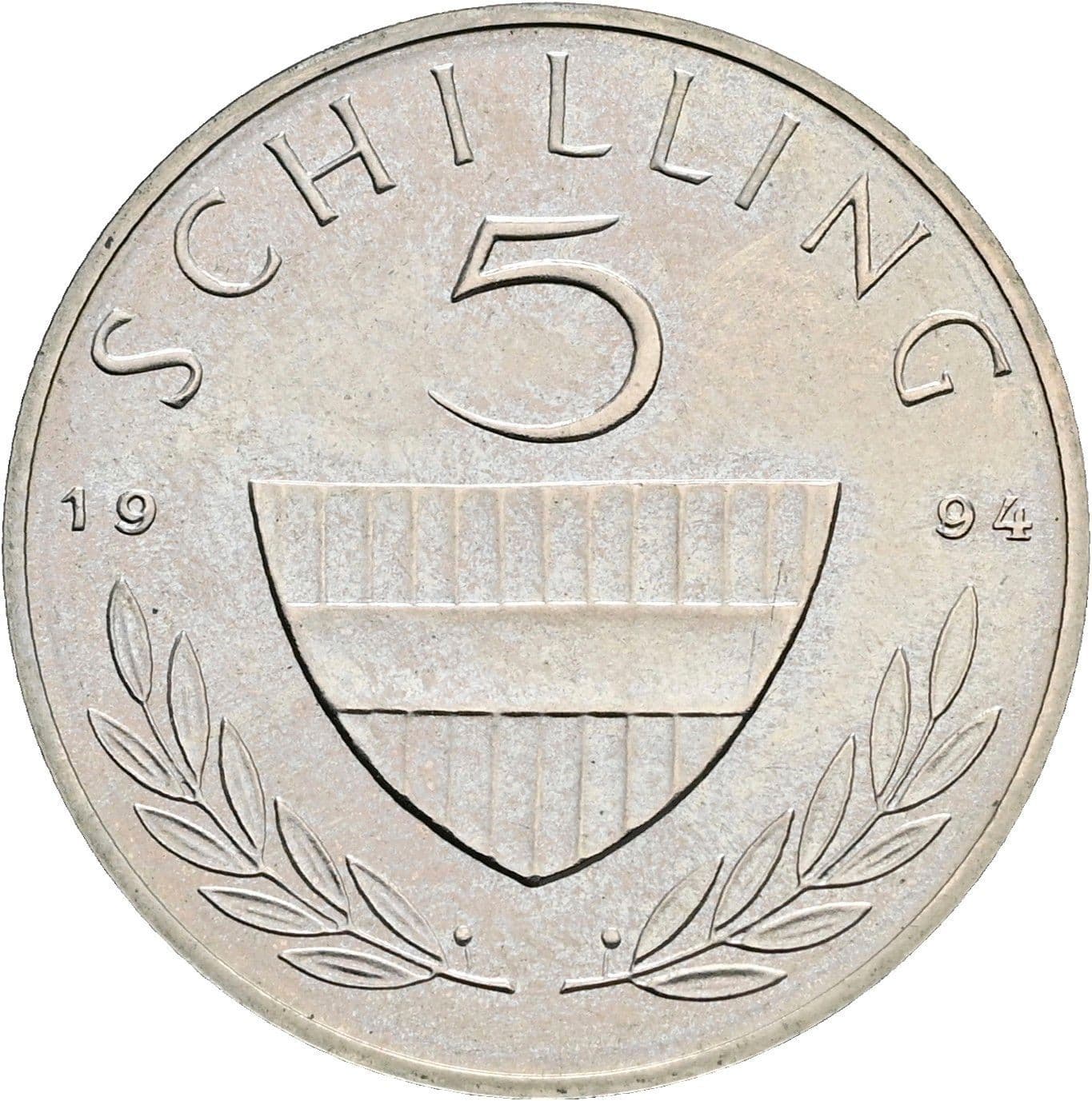 5 Schilling 1994 – Vorderseite