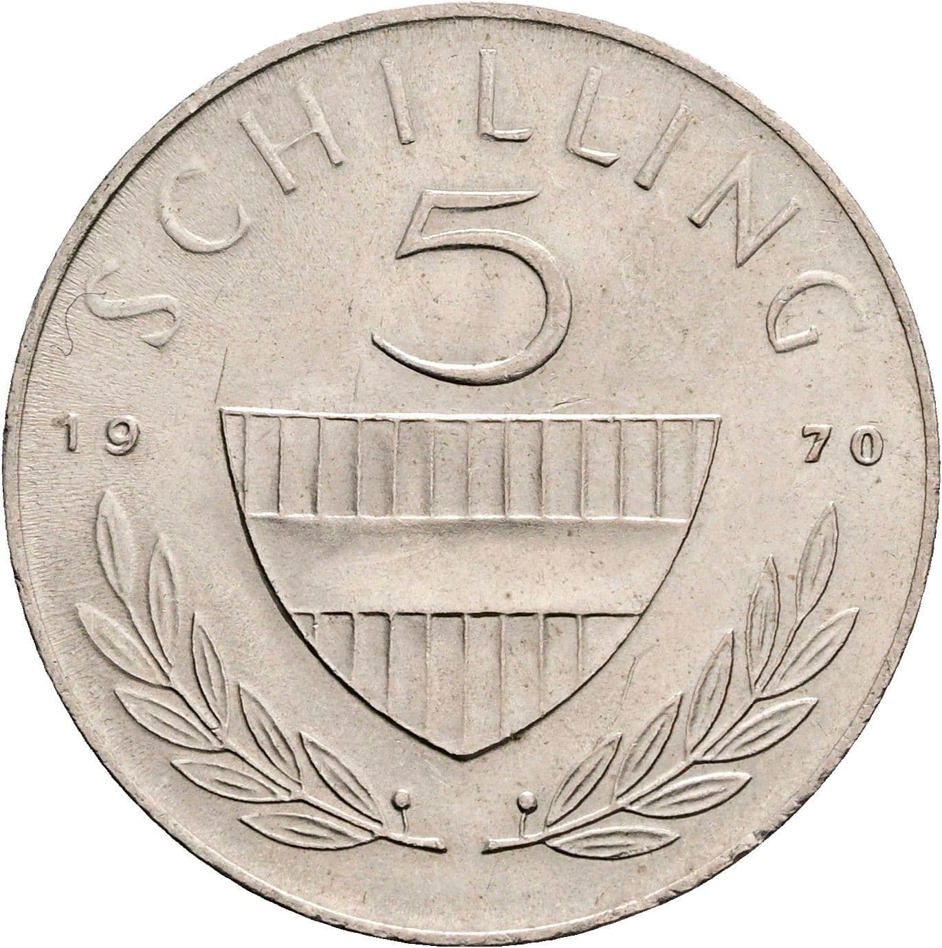 5 Schilling 1970 – Vorderseite