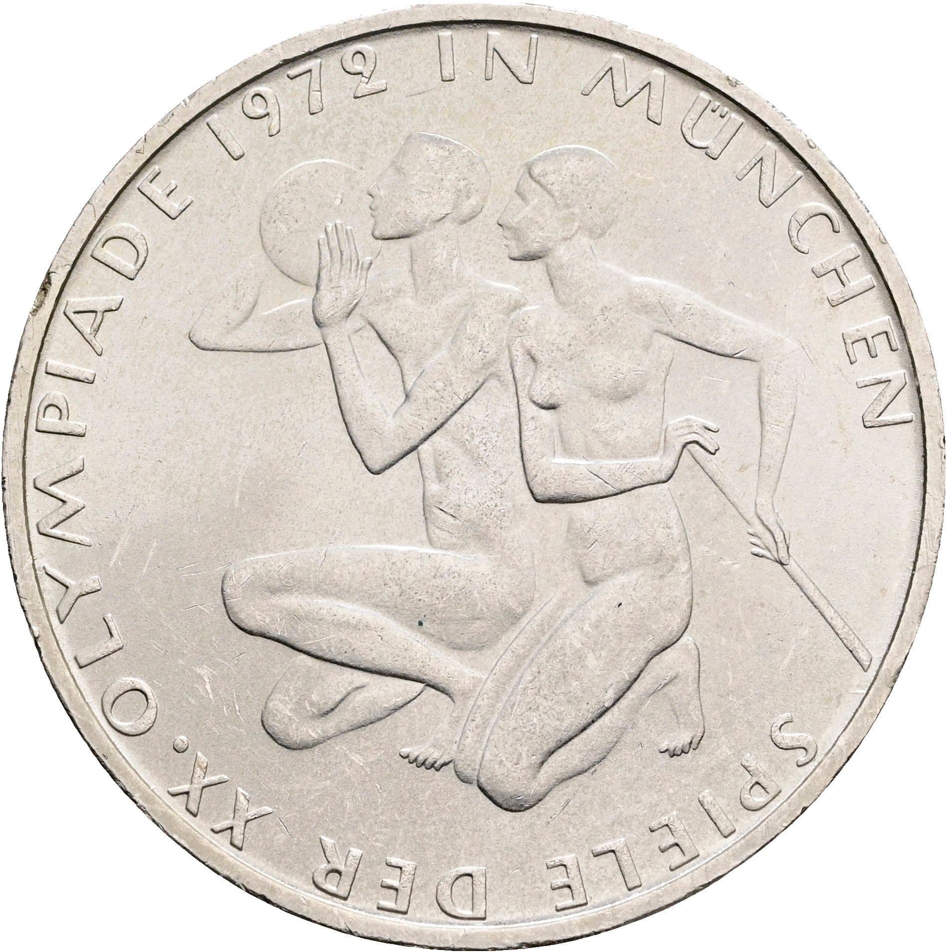 10 Deutsche Mark 1972 D – Vorderseite