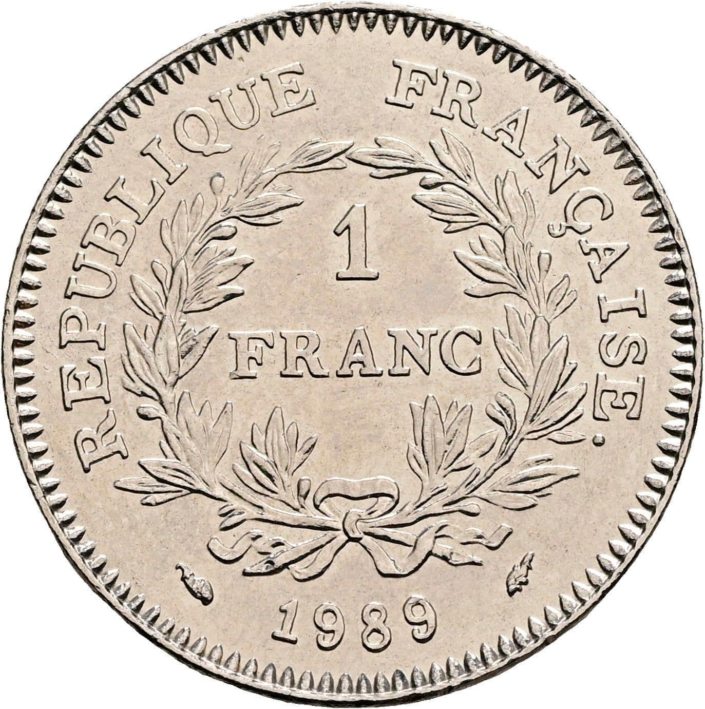 1 Franc 1989 – Vorderseite