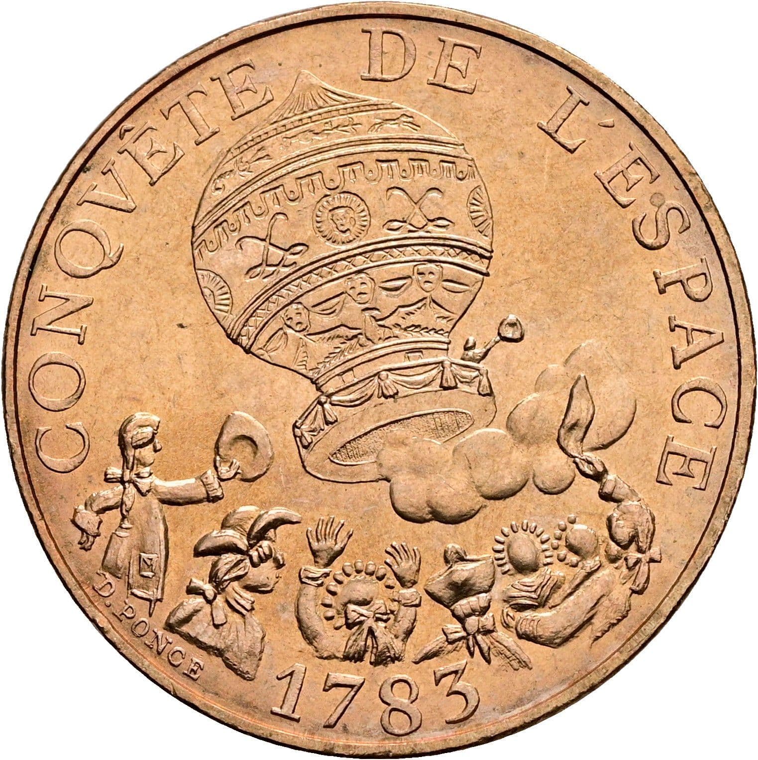 10 Francs 1983 – Rückseite