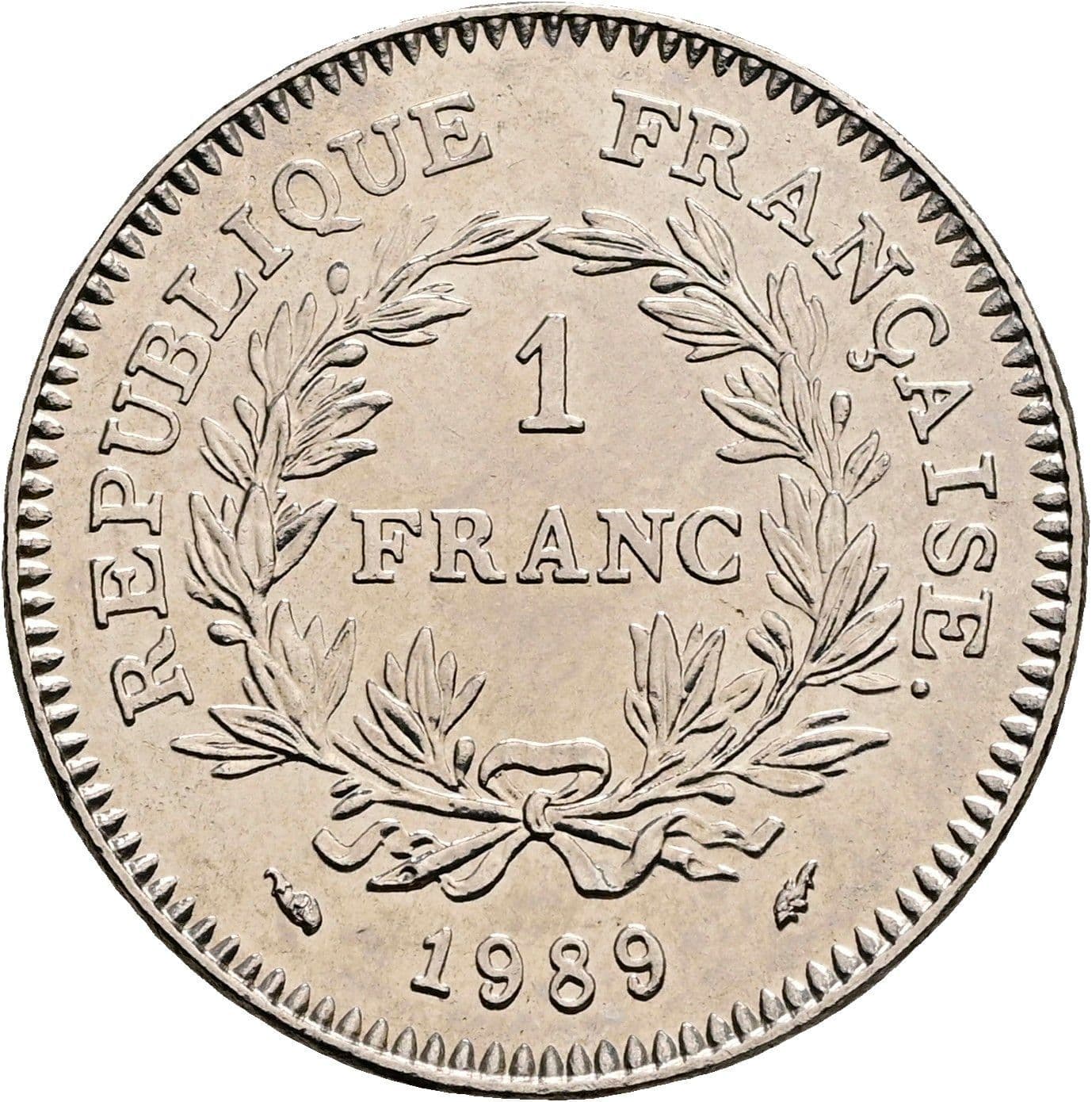 1 Franc 1989 – Vorderseite