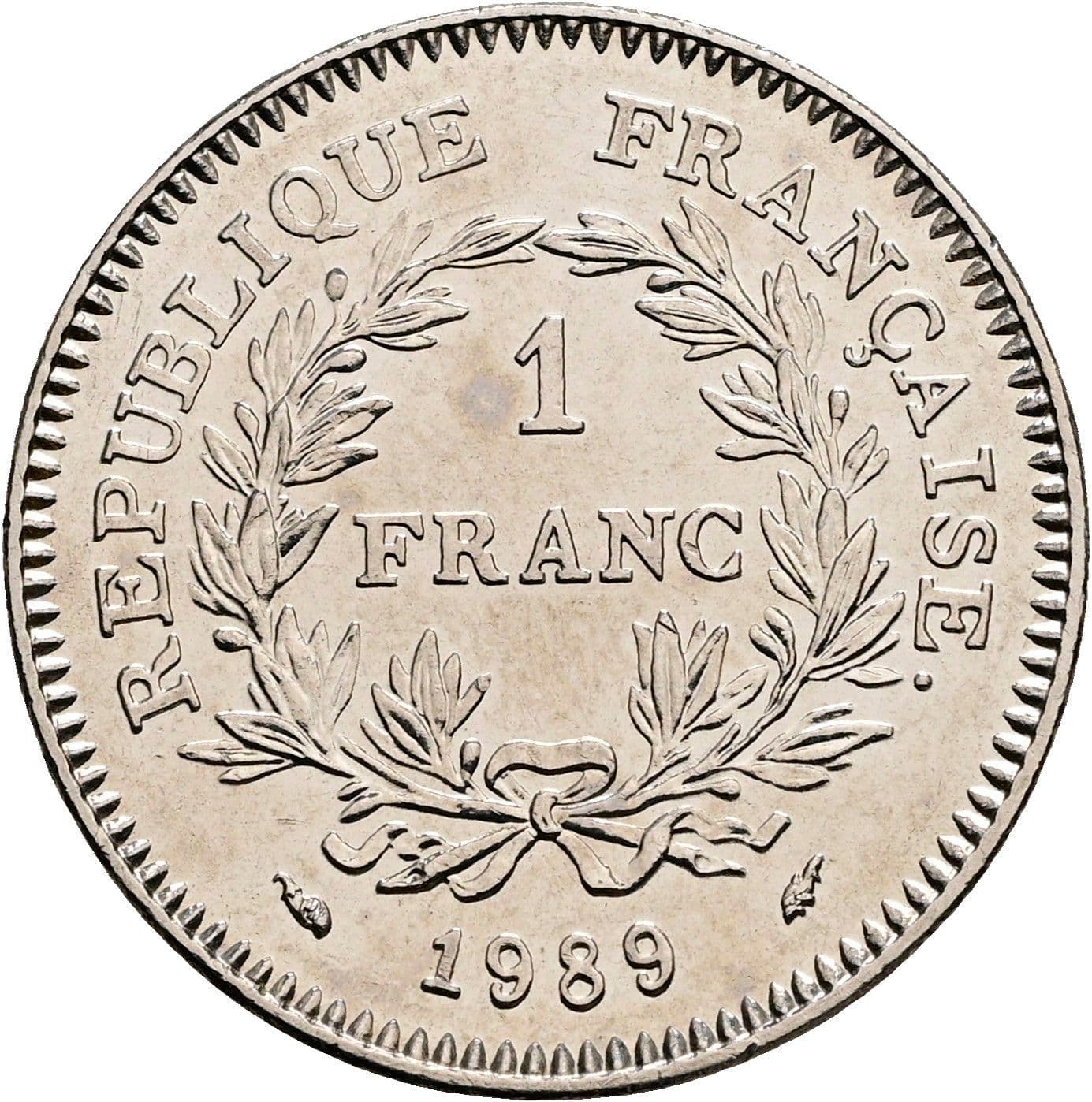 1 Franc 1989 – Vorderseite