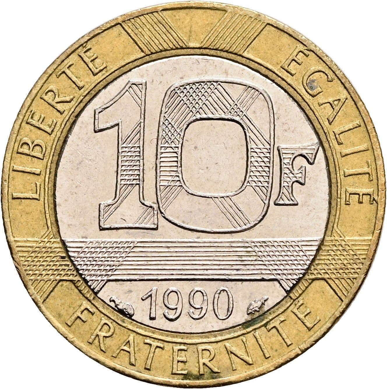 10 Francs 1990 – Vorderseite