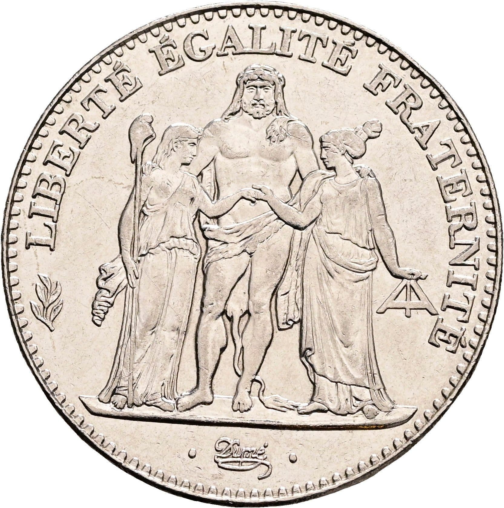 5 Francs 1996 – Rückseite