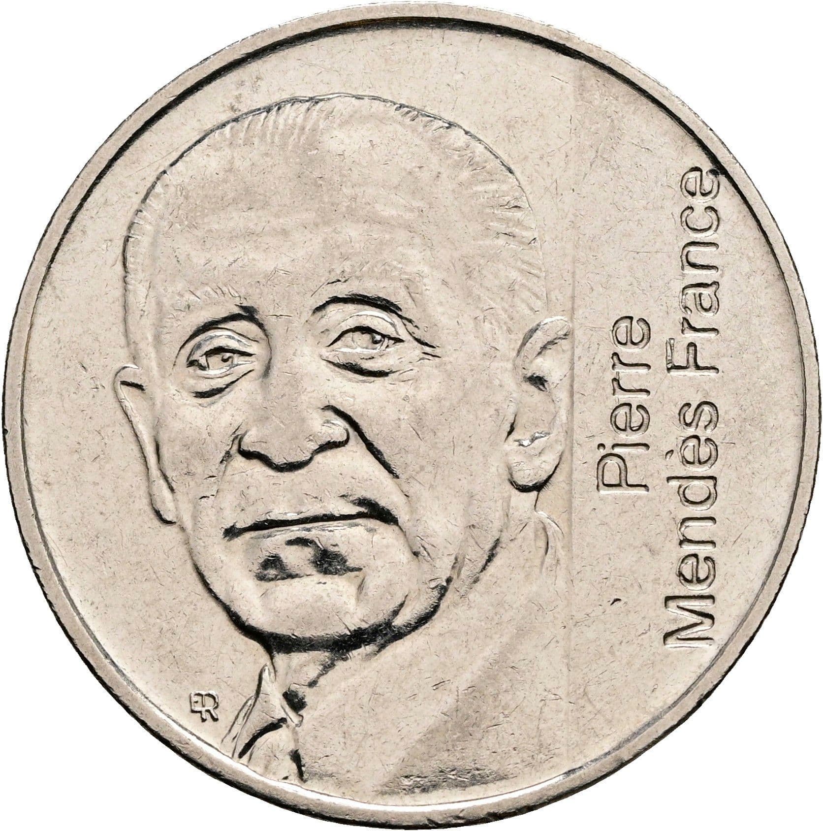 5 Francs 1992 – Vorderseite