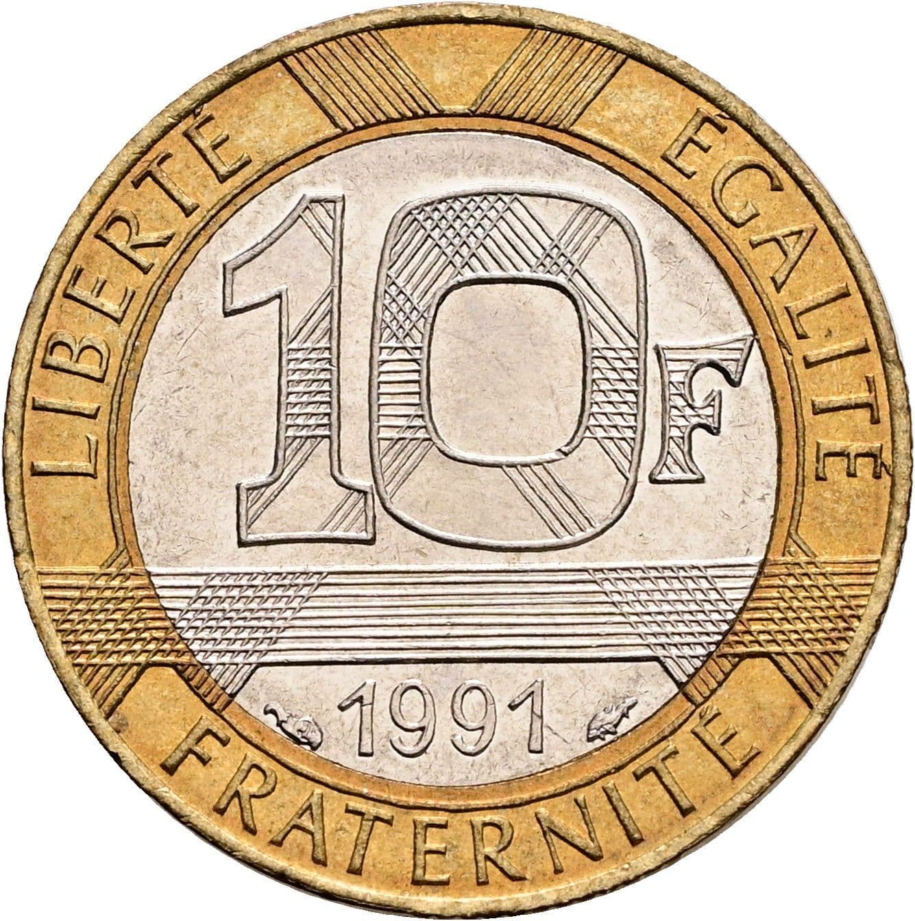 10 Francs 1991 – Vorderseite