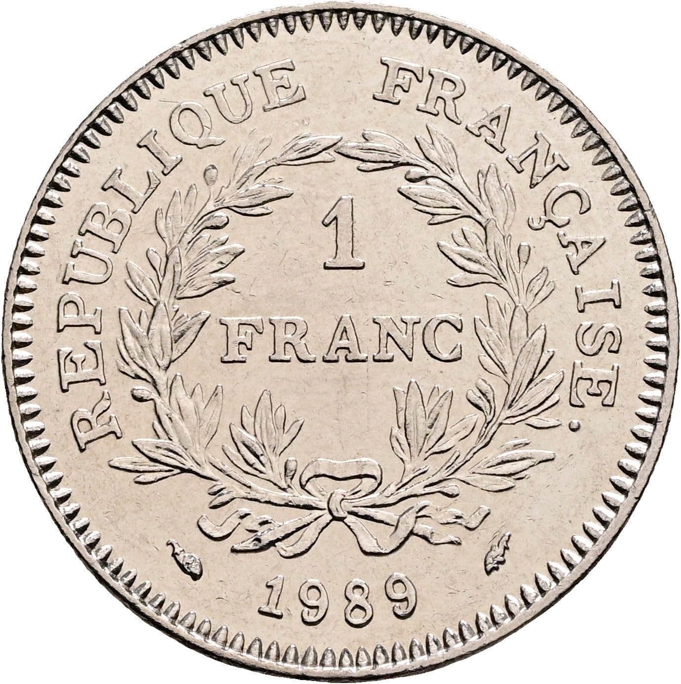 1 Franc 1989 – Vorderseite