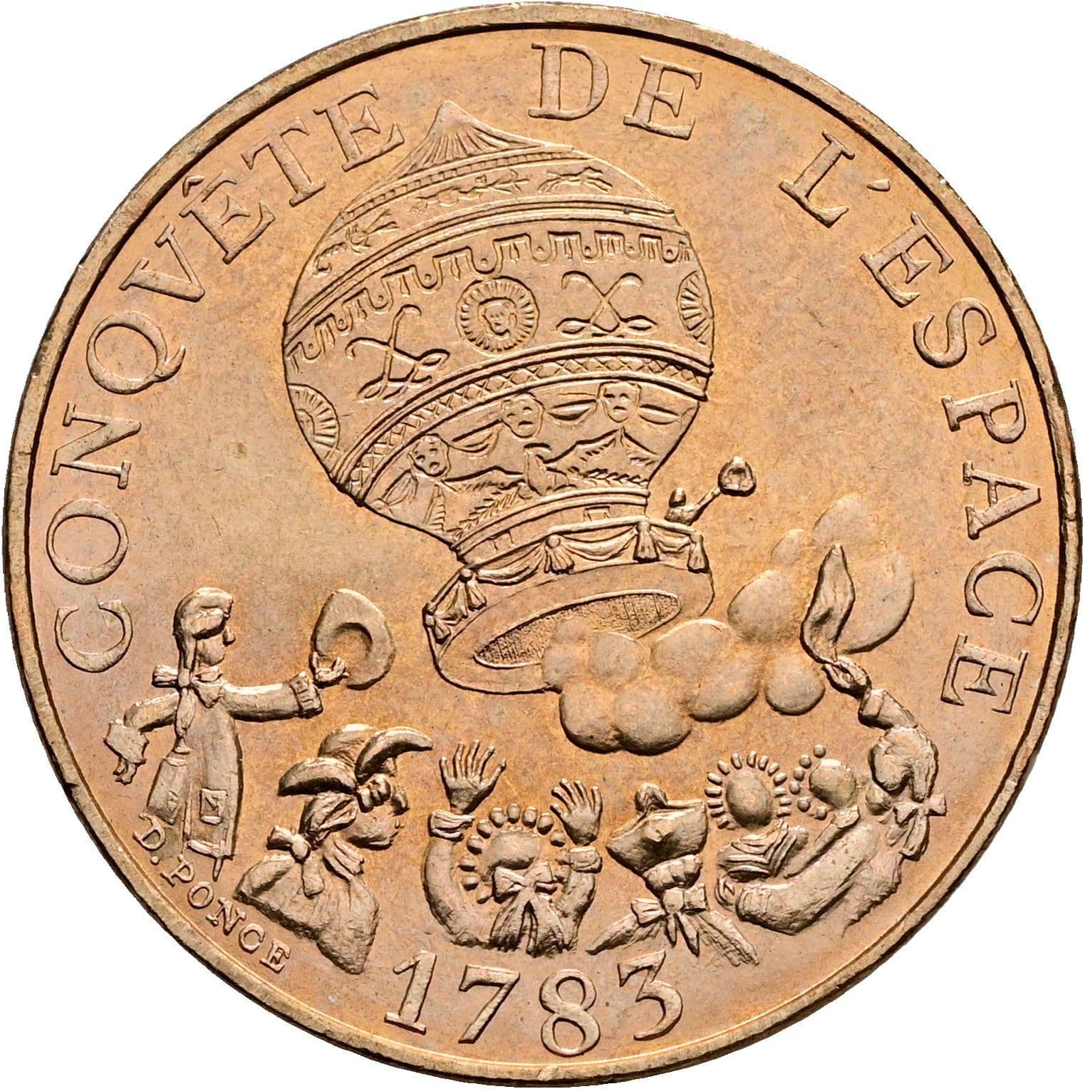 10 Francs 1983 – Rückseite
