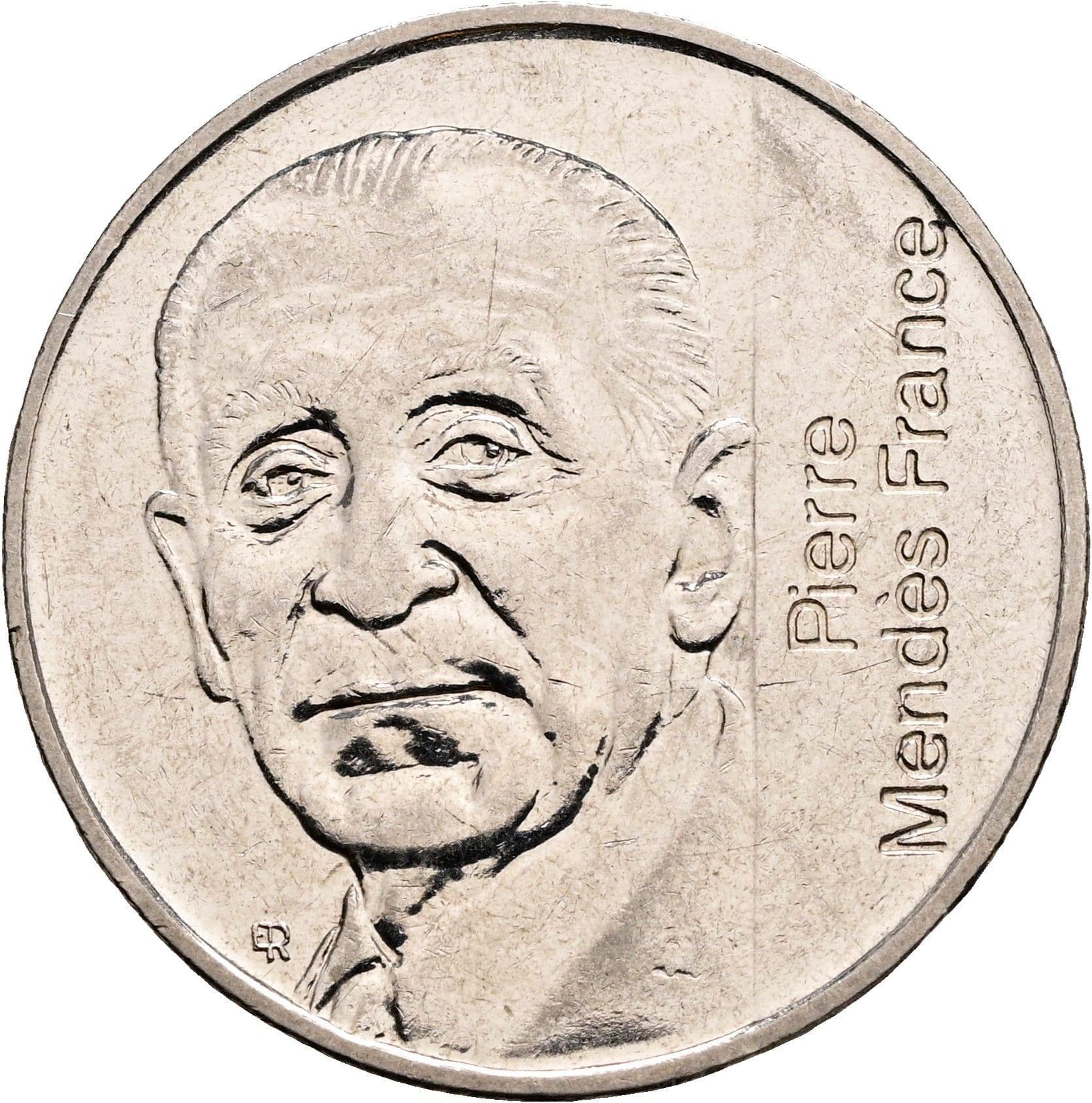 5 Francs 1992 – Vorderseite