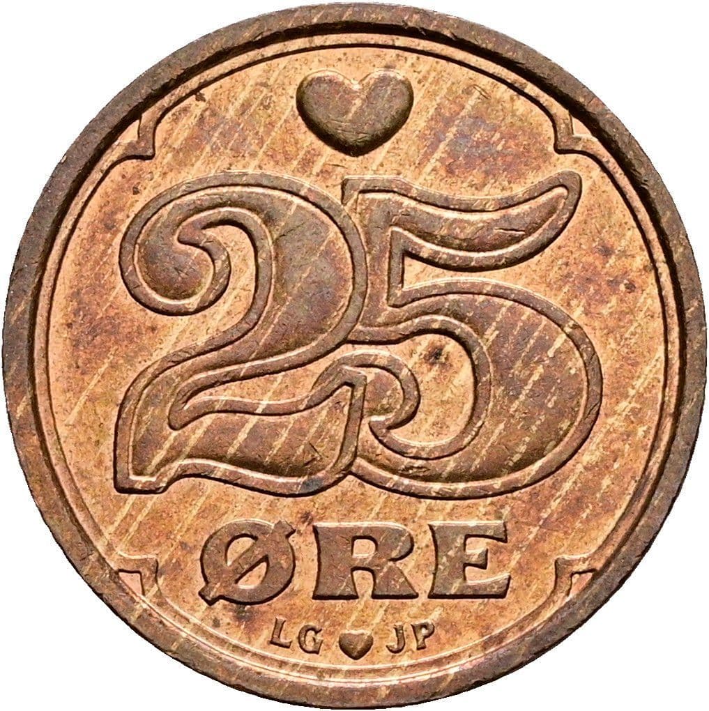 25 Öre 1995 – Vorderseite