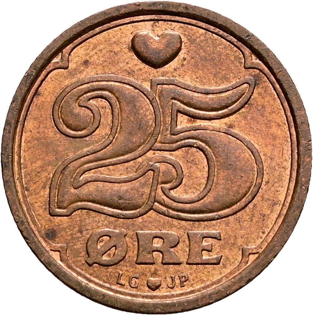 25 Öre 1991 – Vorderseite
