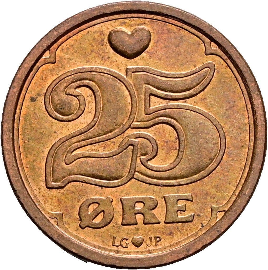 25 Öre 1990 – Vorderseite