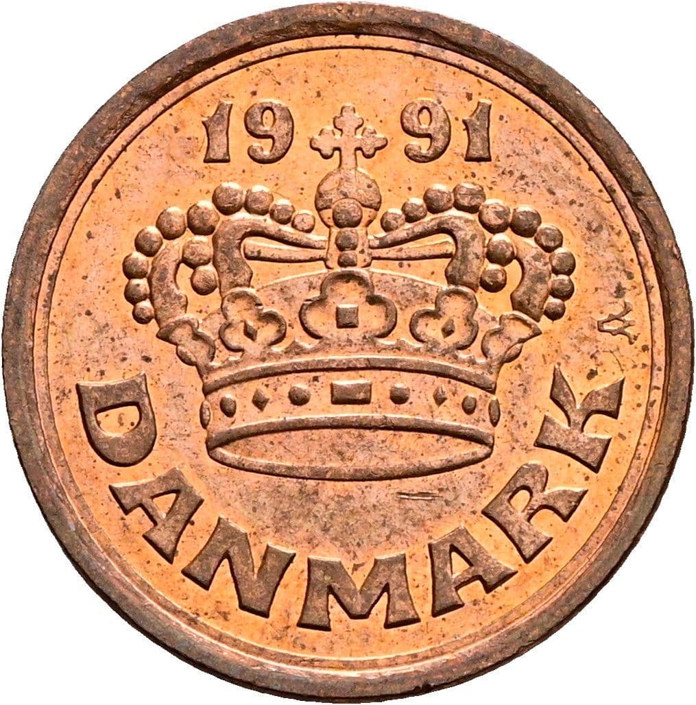 25 Öre 1991 – Rückseite